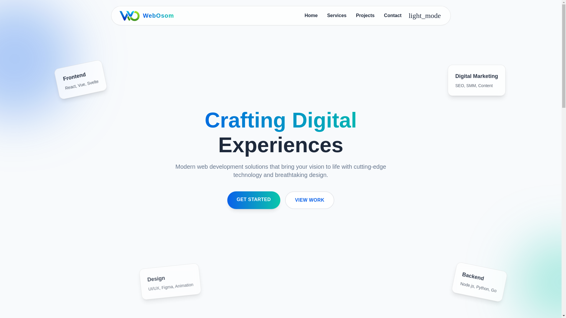 website screenshot of https://webosom.pages.dev/