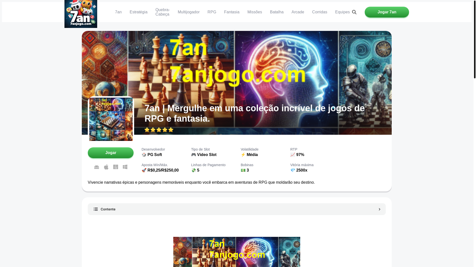 website screenshot of https://7anjogo.com/
