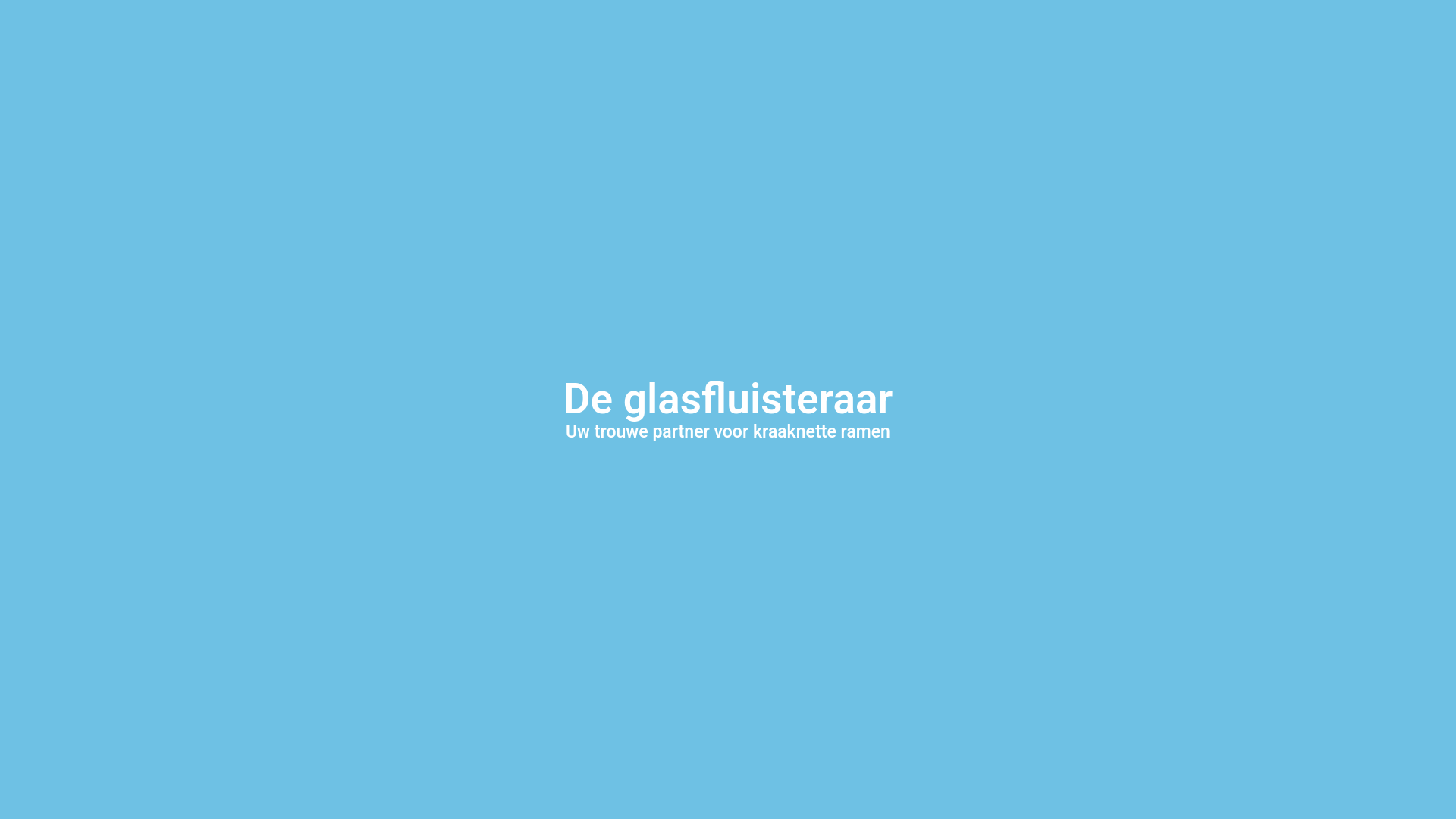 website screenshot of https://deglasfluisteraar.be/
