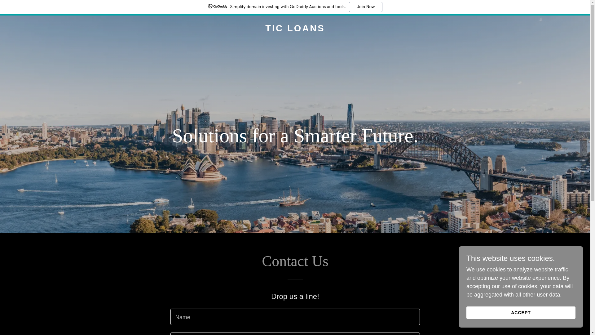 website screenshot of https://ticloans.net/