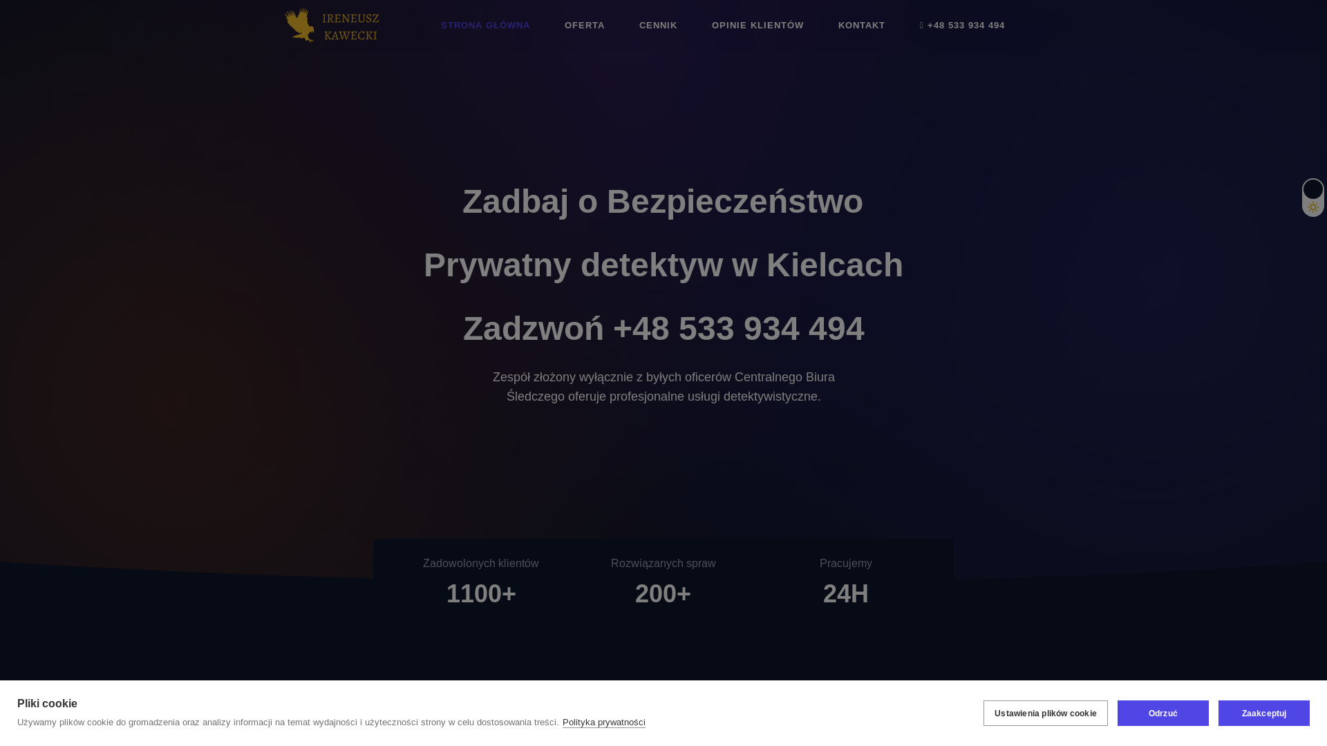 website screenshot of https://ireneuszkawecki-pl.pages.dev/