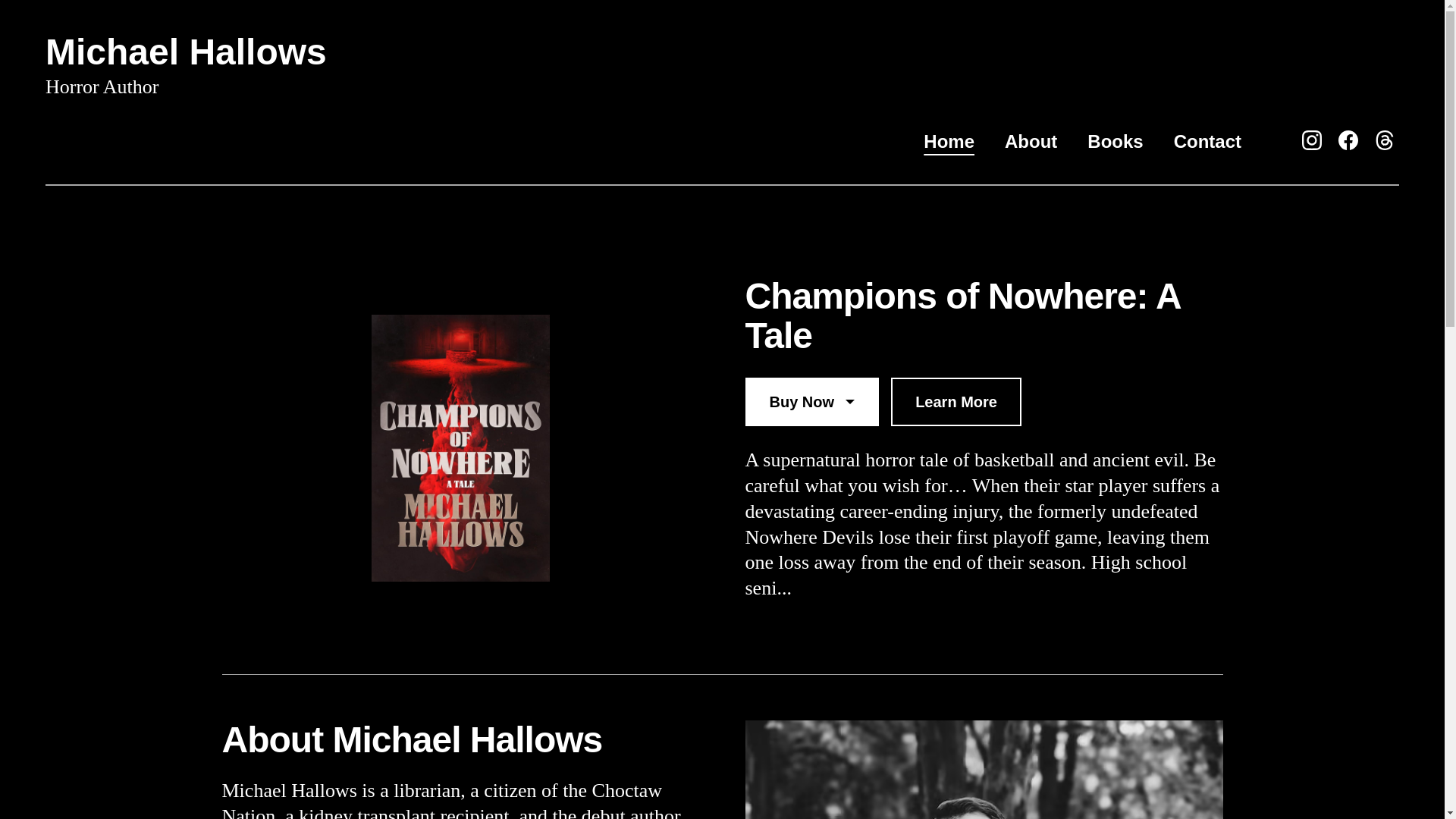 website screenshot of https://mikehallowseve.com/