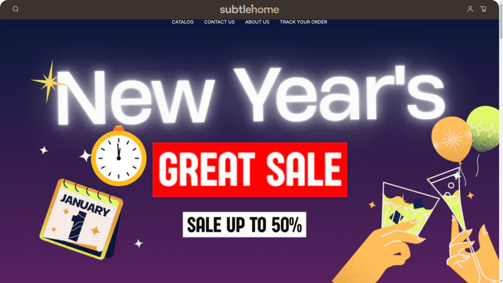 website screenshot of https://subtlehome.store/