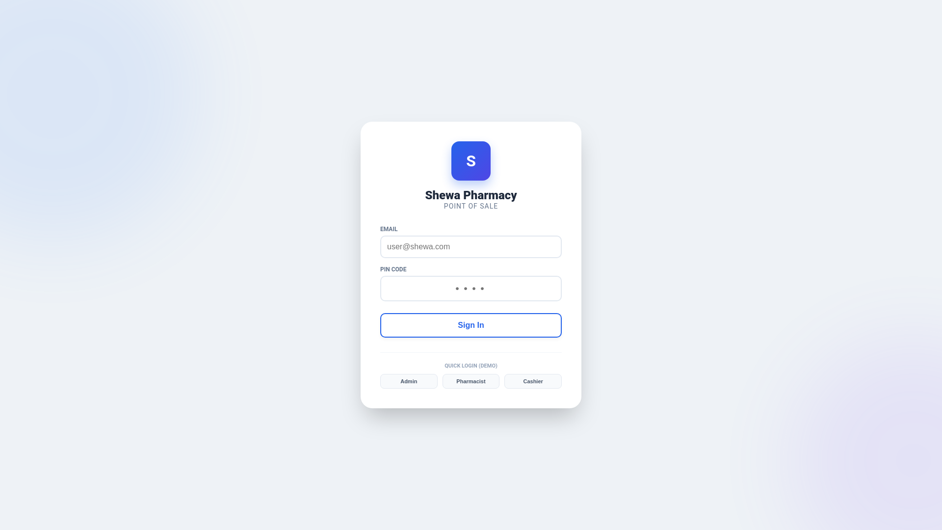 website screenshot of https://shewa-pos2.pages.dev/