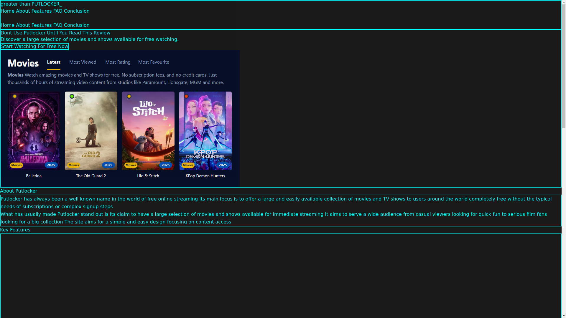 website screenshot of https://putlocker-v8wt.pages.dev/