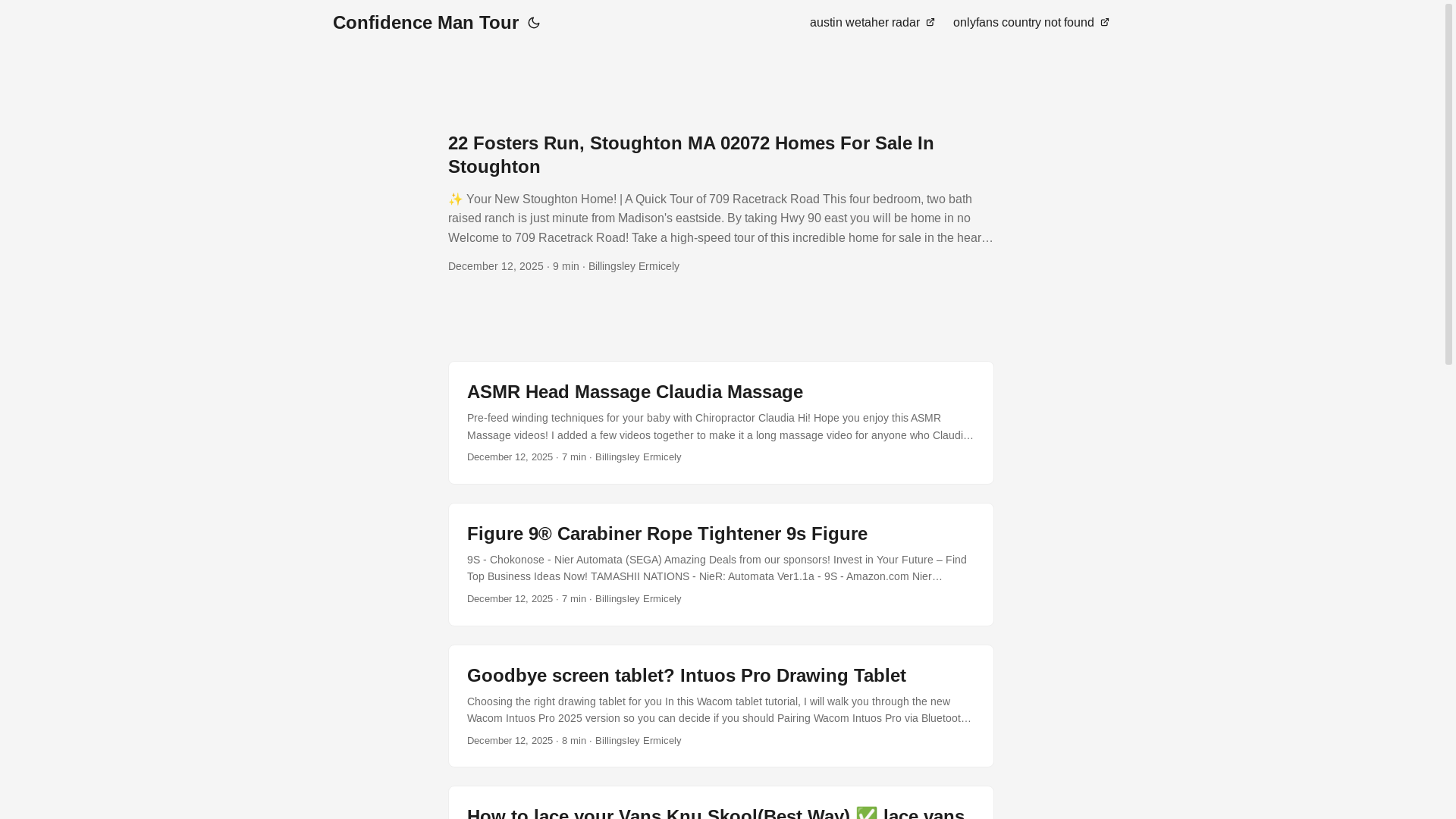 website screenshot of https://confidencemantour.pages.dev/