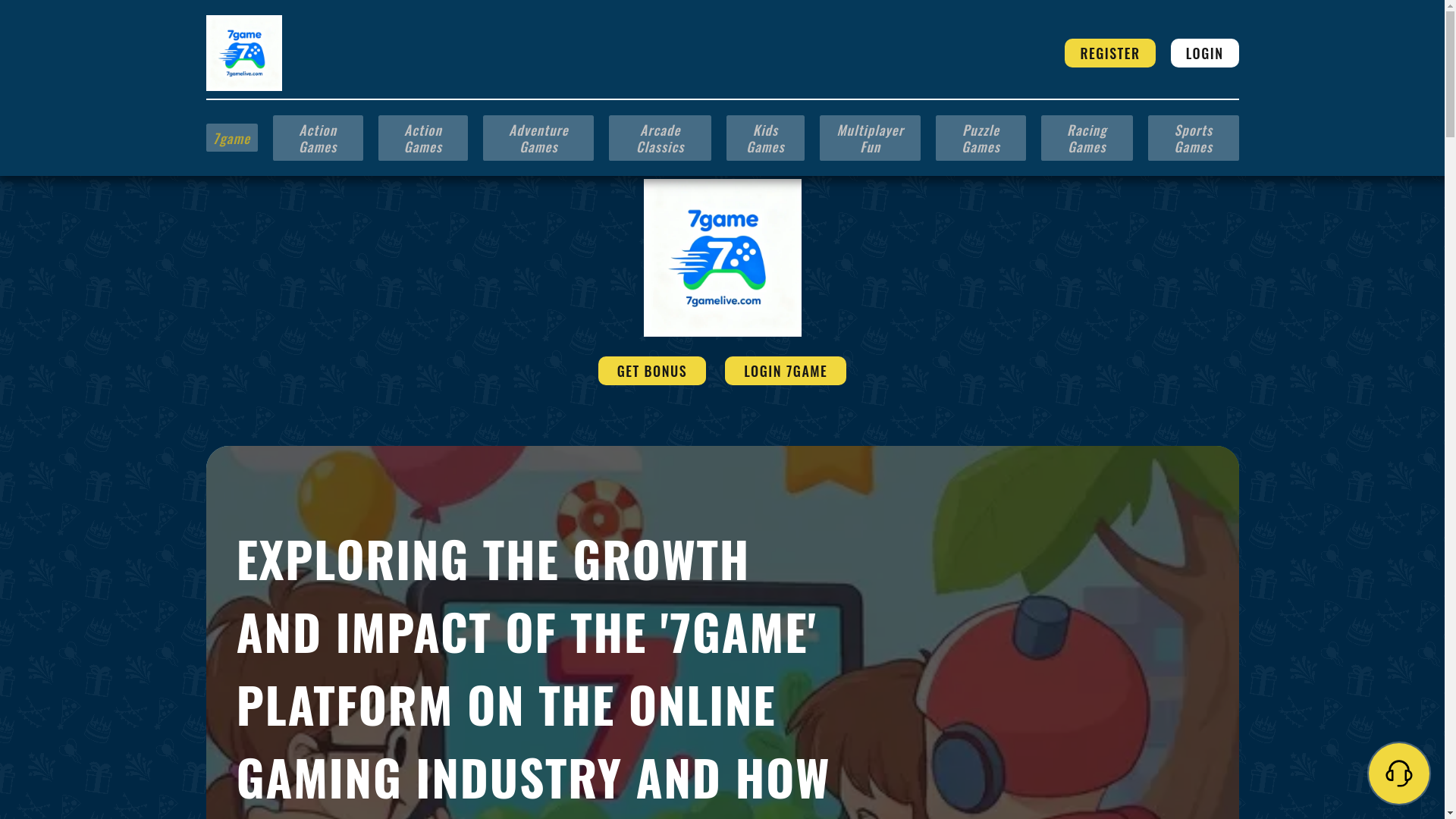 website screenshot of https://7gamelive.com/