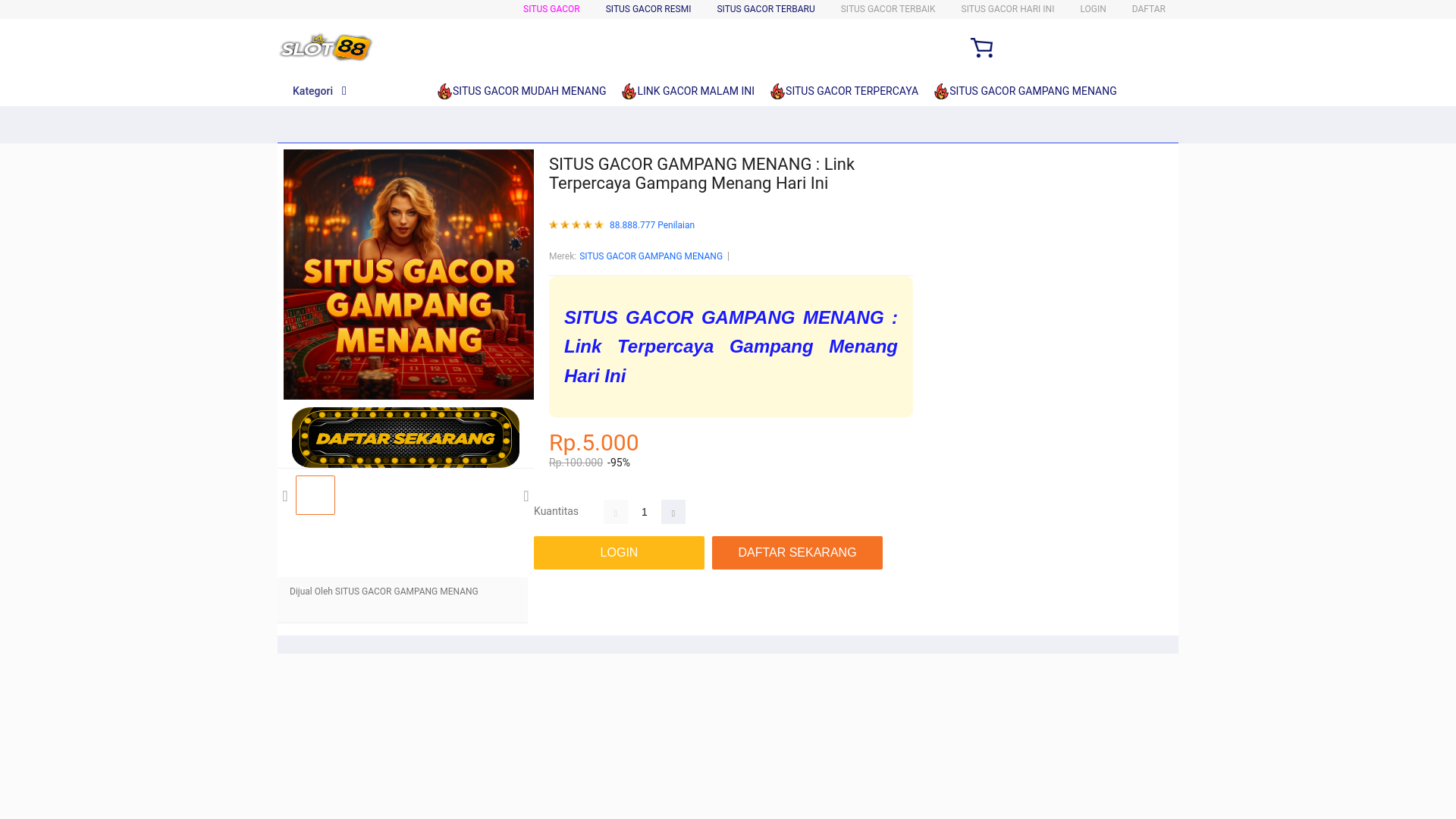 website screenshot of https://situsgacorgampangmenang.pages.dev/