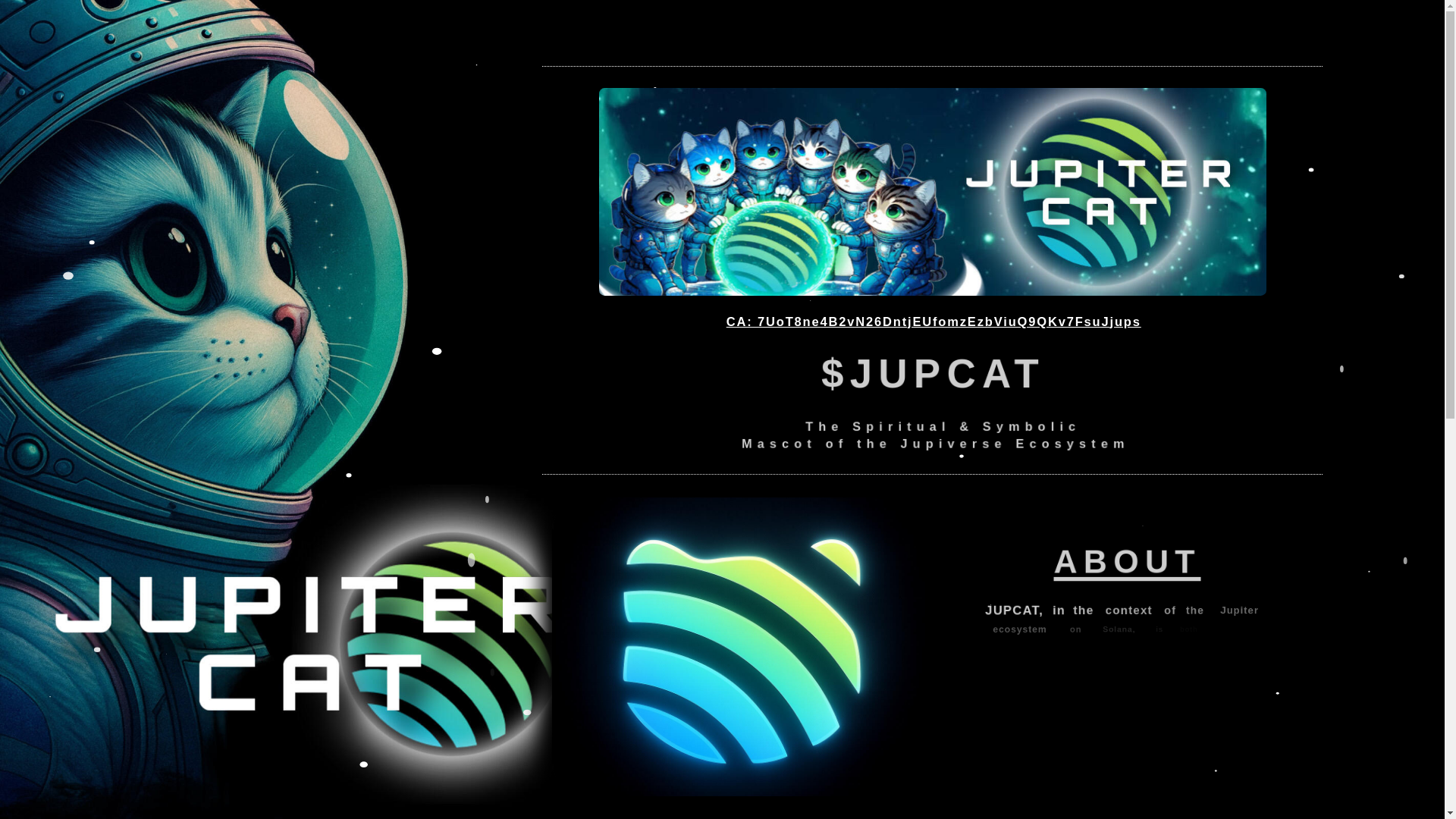 website screenshot of https://jupcatsol.xyz/
