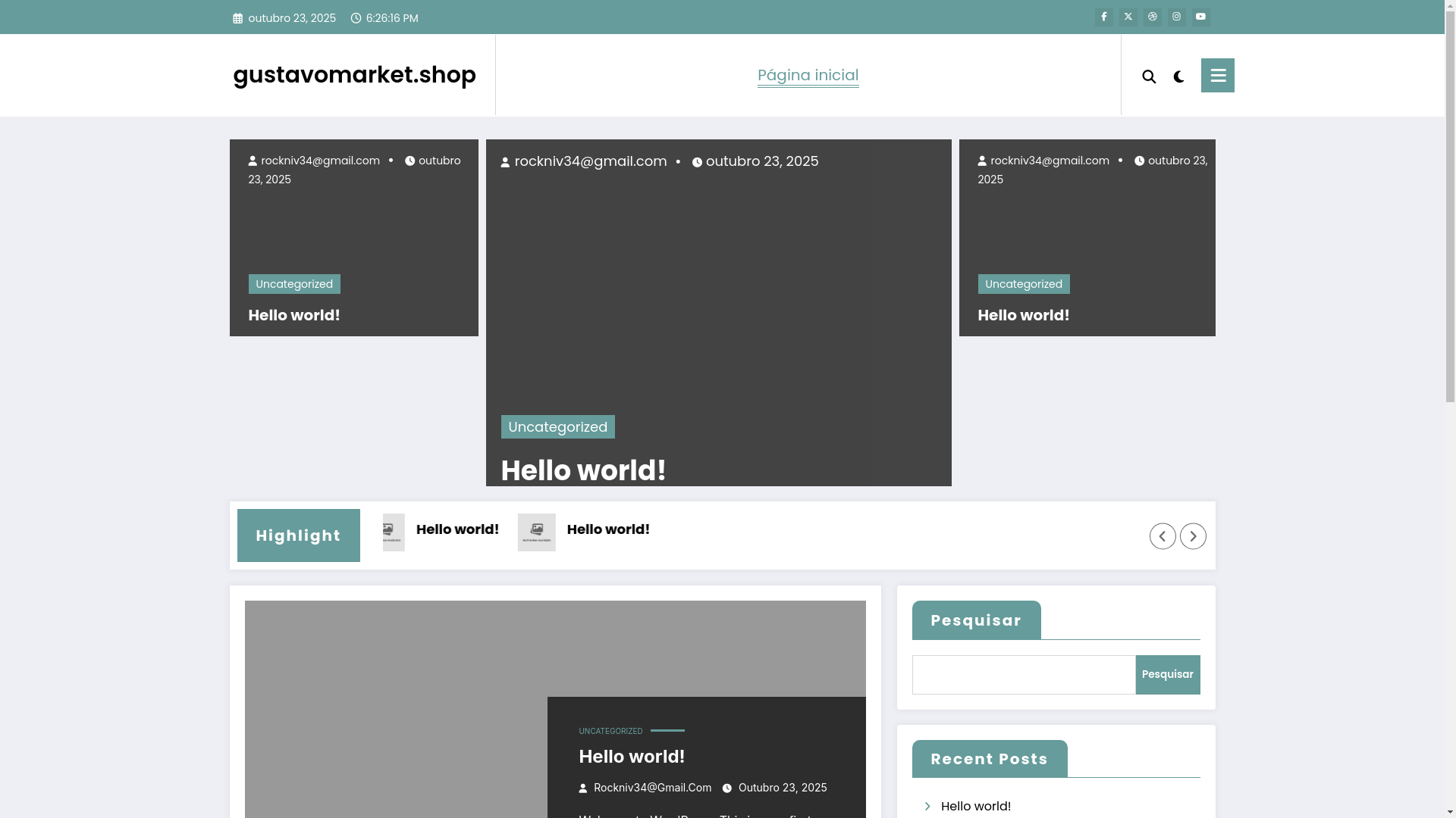 website screenshot of https://gustavomarket.shop/