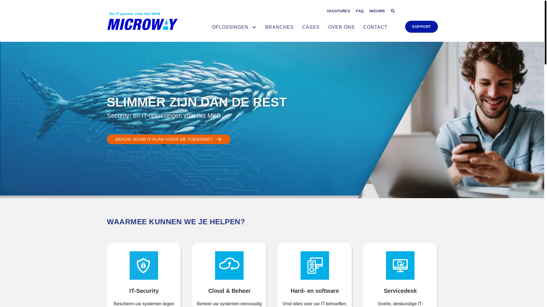 website screenshot of https://microwaydirect.com/