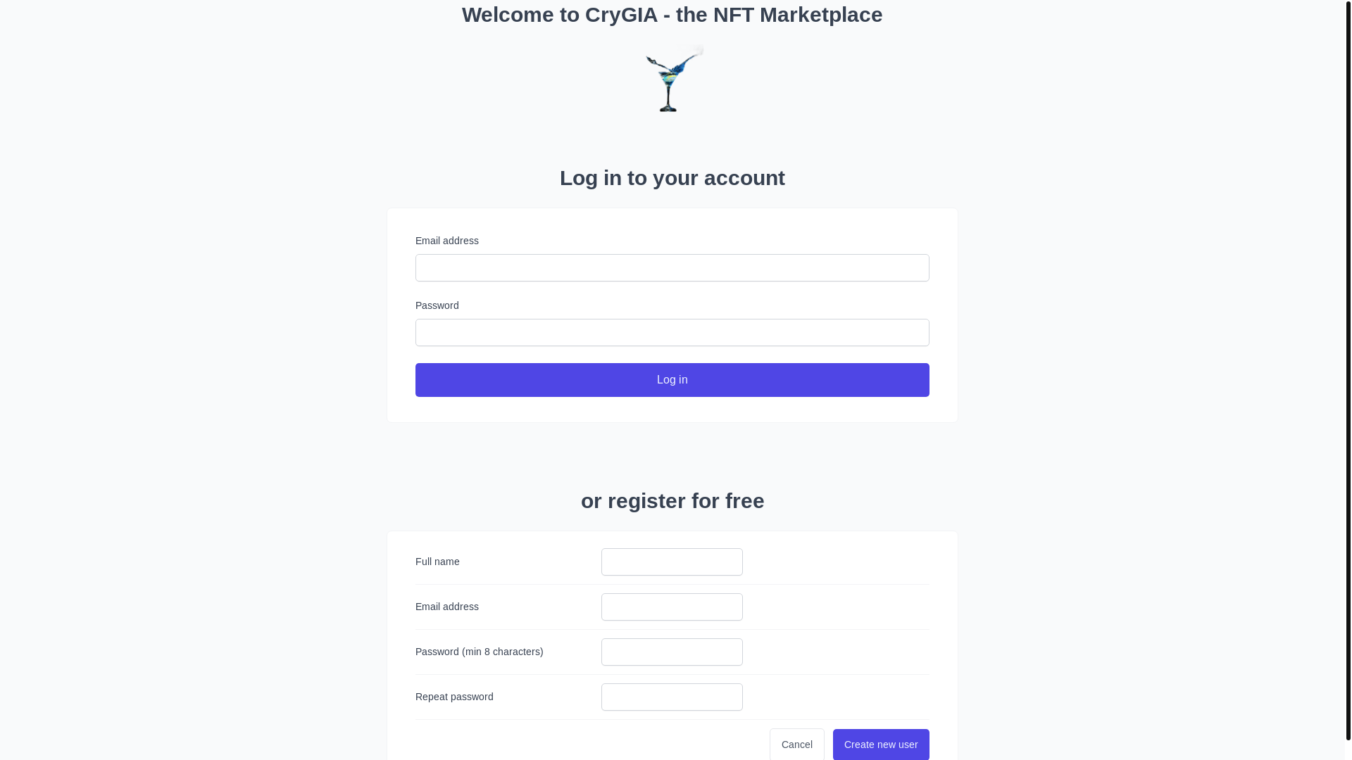 website screenshot of https://crygiaproject.pages.dev/