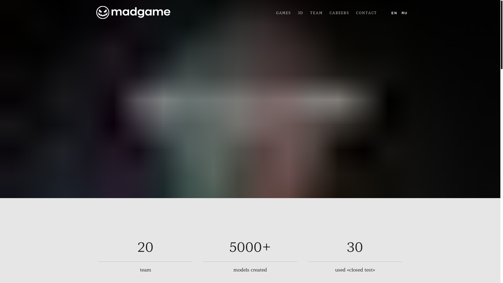 website screenshot of https://madgame-studios.su/