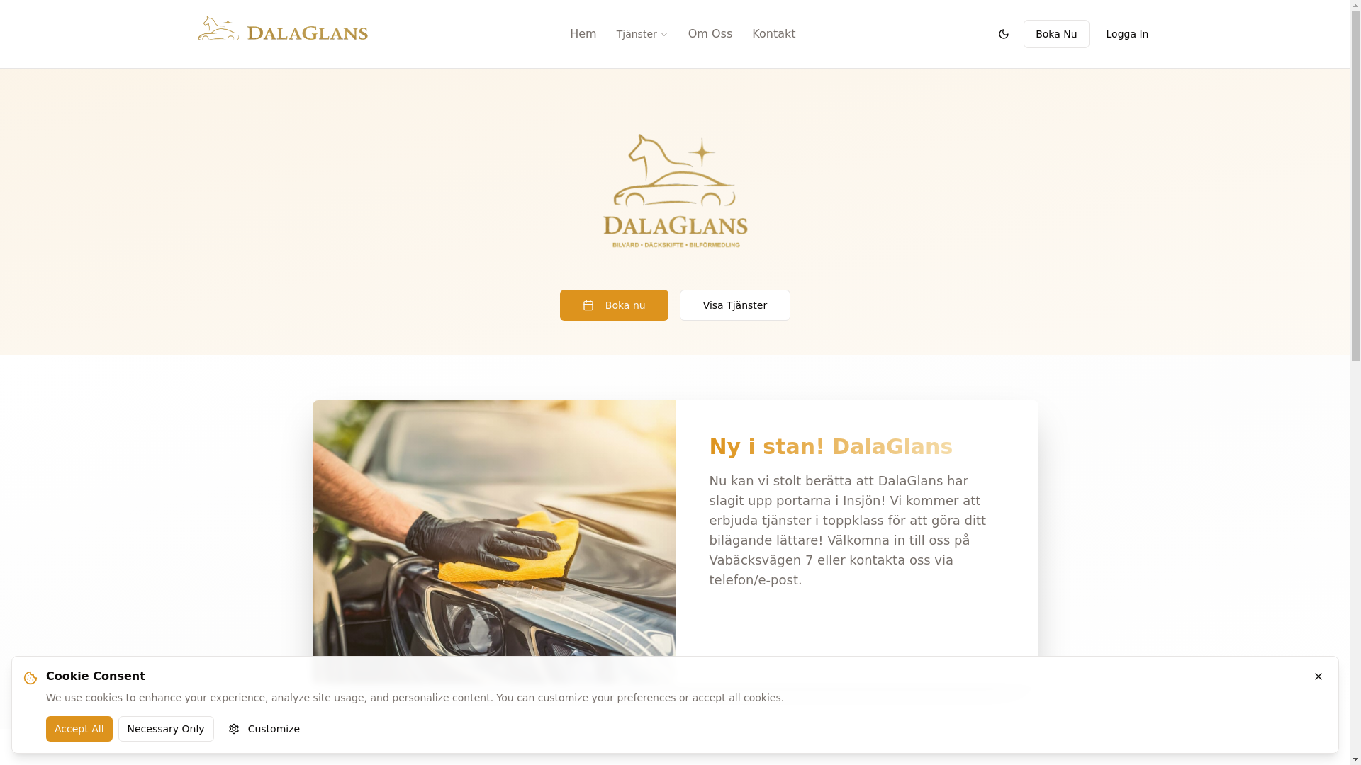 website screenshot of https://dalaglans.pages.dev/