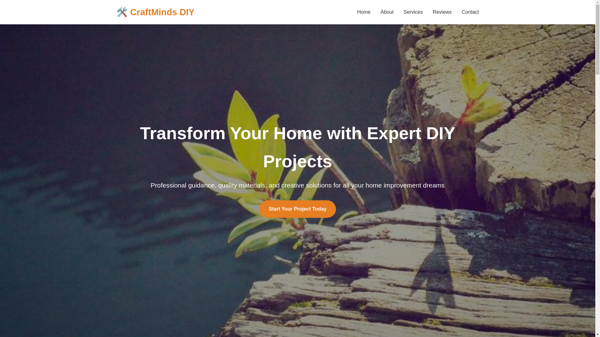 website screenshot of https://craftmindsdiy.digital/