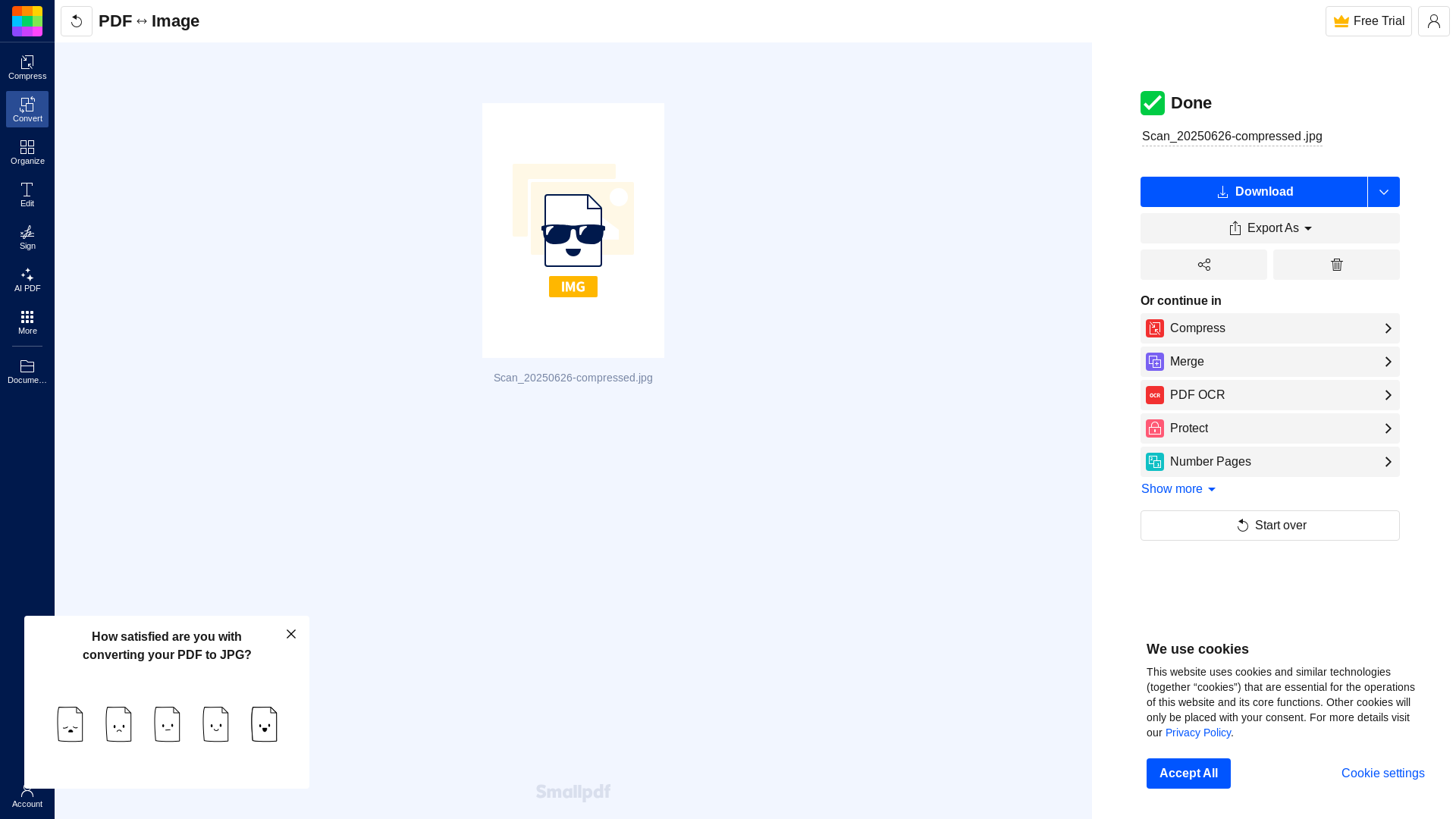 website screenshot of https://smallpdf.com/pdf-to-jpg#r=result&t=2bbdfb4d8b4a27f23d4fcec4d0aa3dde&i=convert-to-image