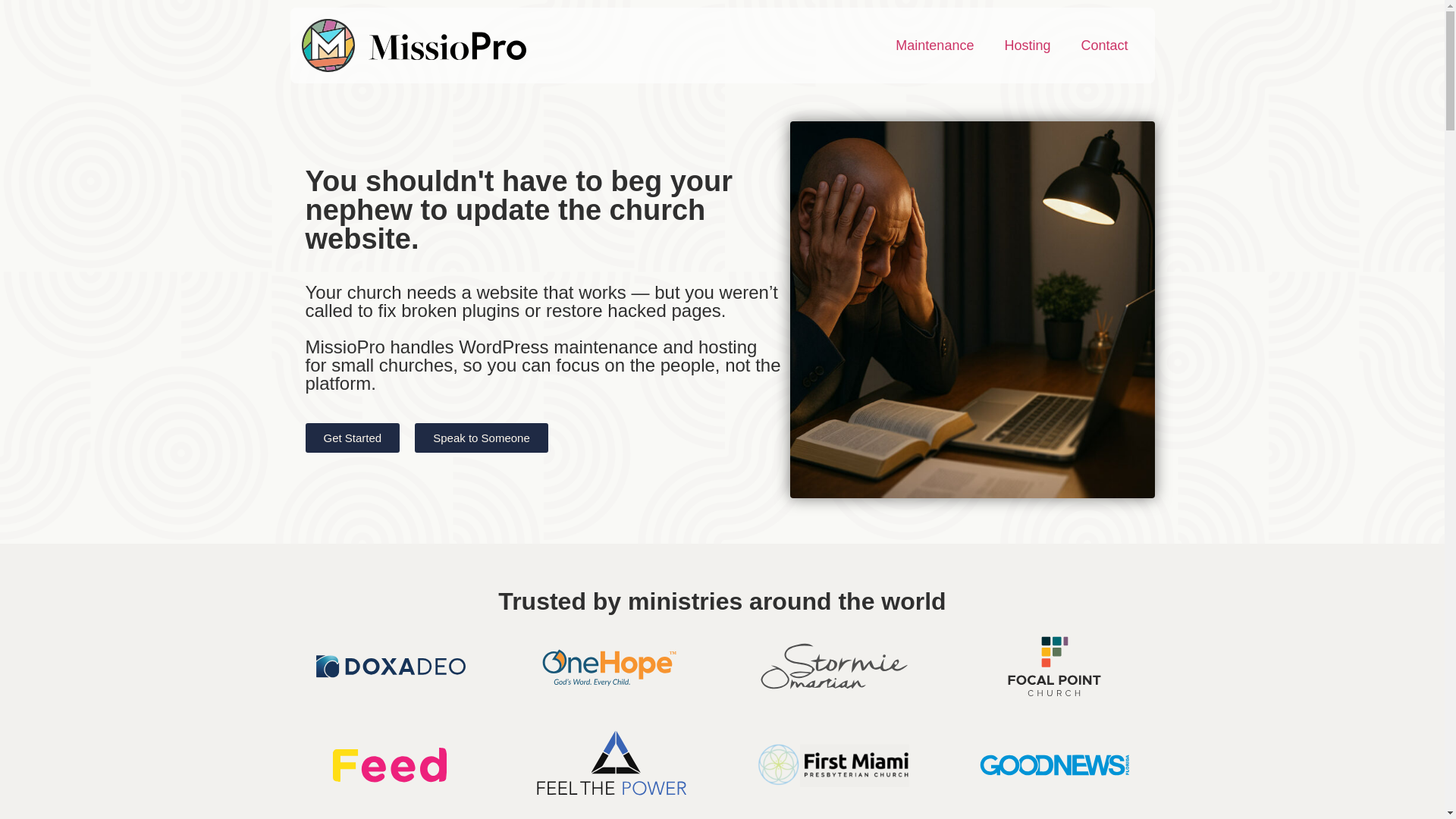 website screenshot of https://meetmissiopro.com/