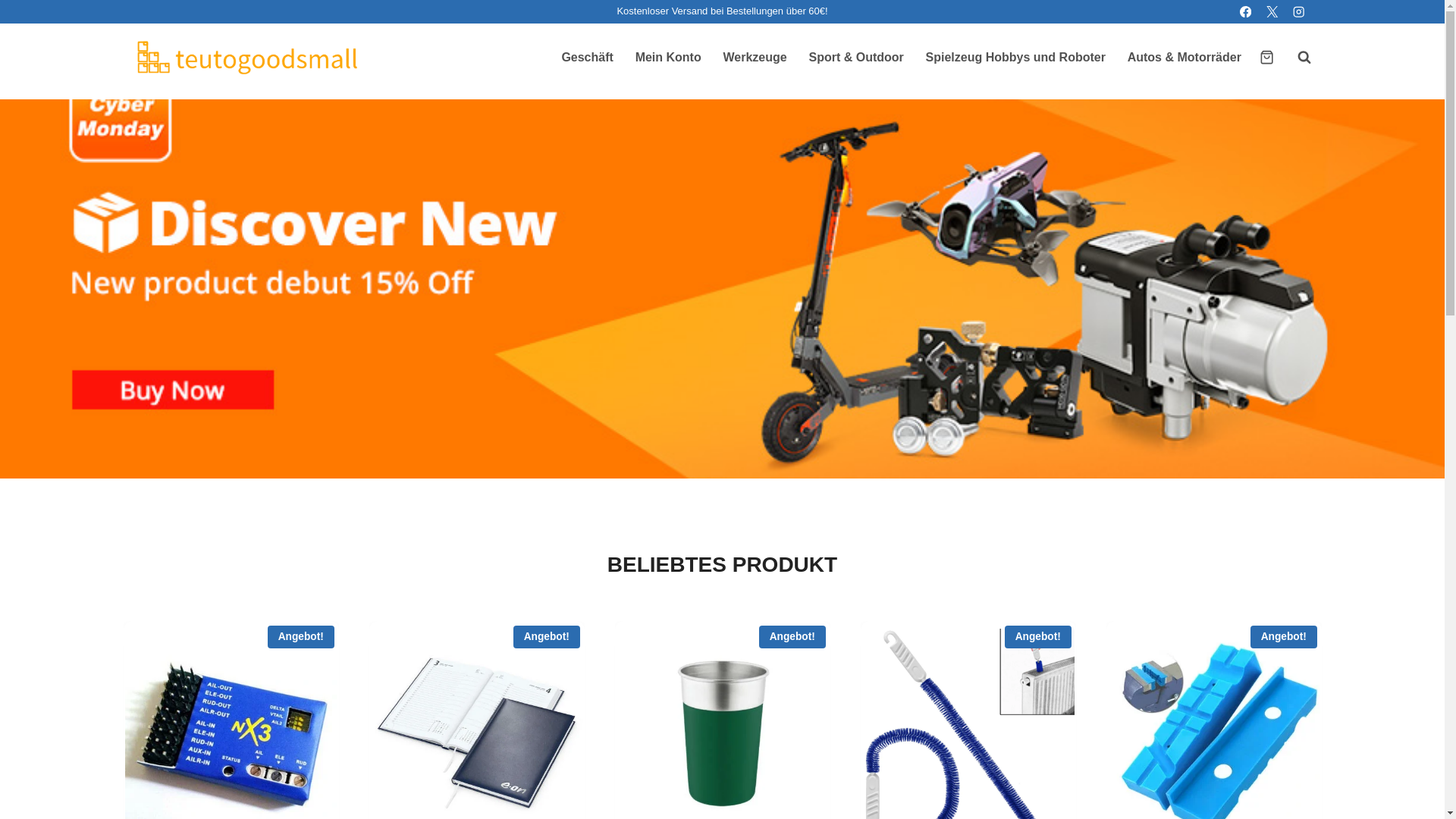 website screenshot of https://teutogoodsmall.com/
