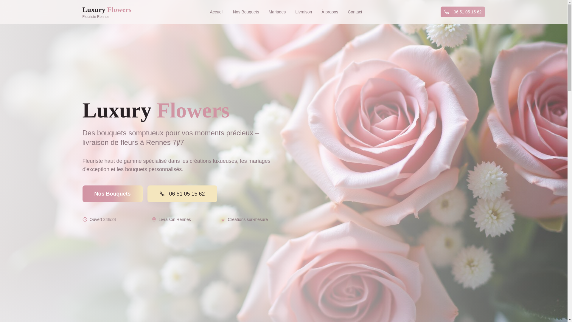 website screenshot of https://luxury-flowers-fleuriste-a-rennes.pro/