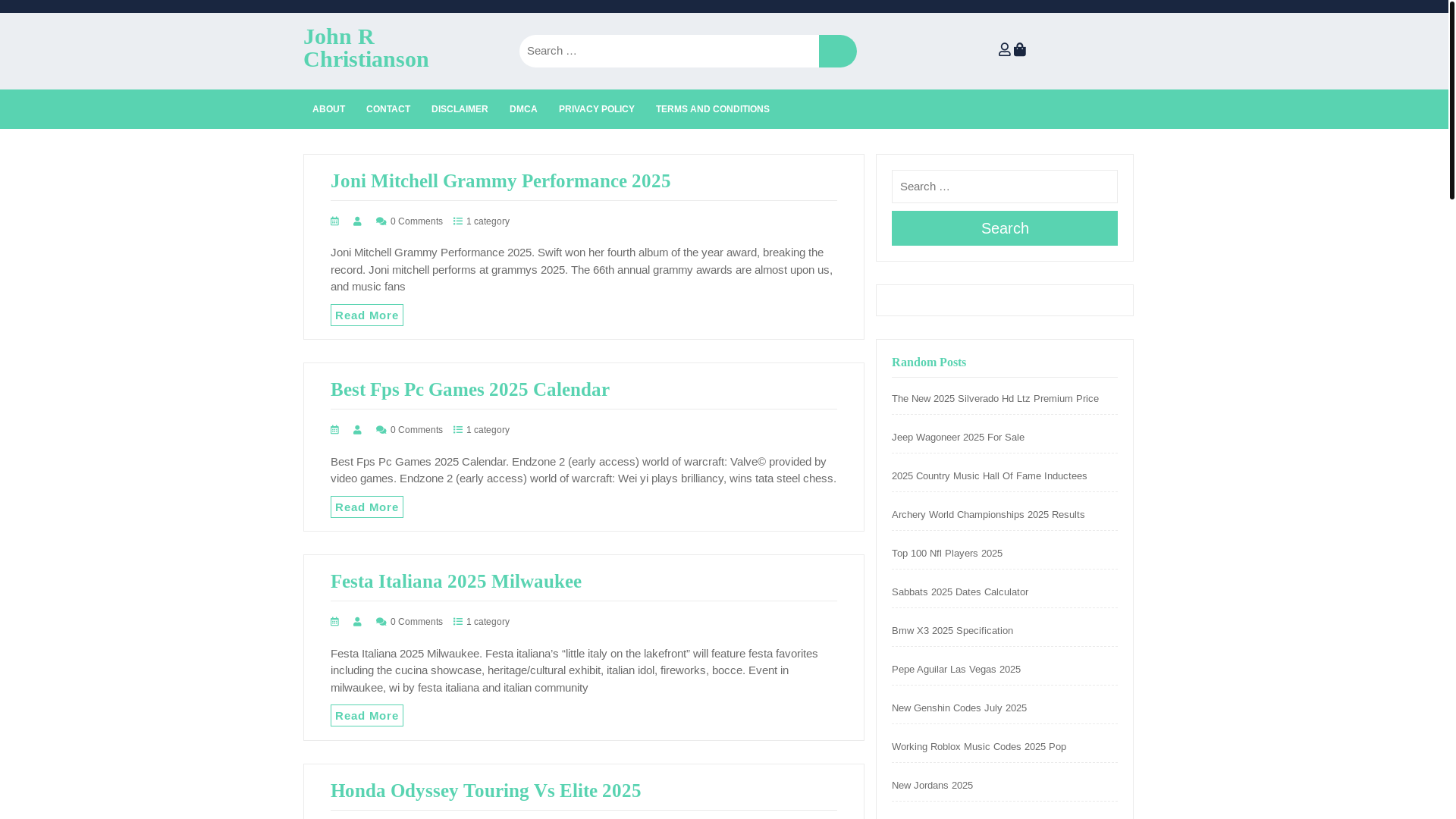 website screenshot of https://johnrchristiansonf.pages.dev/