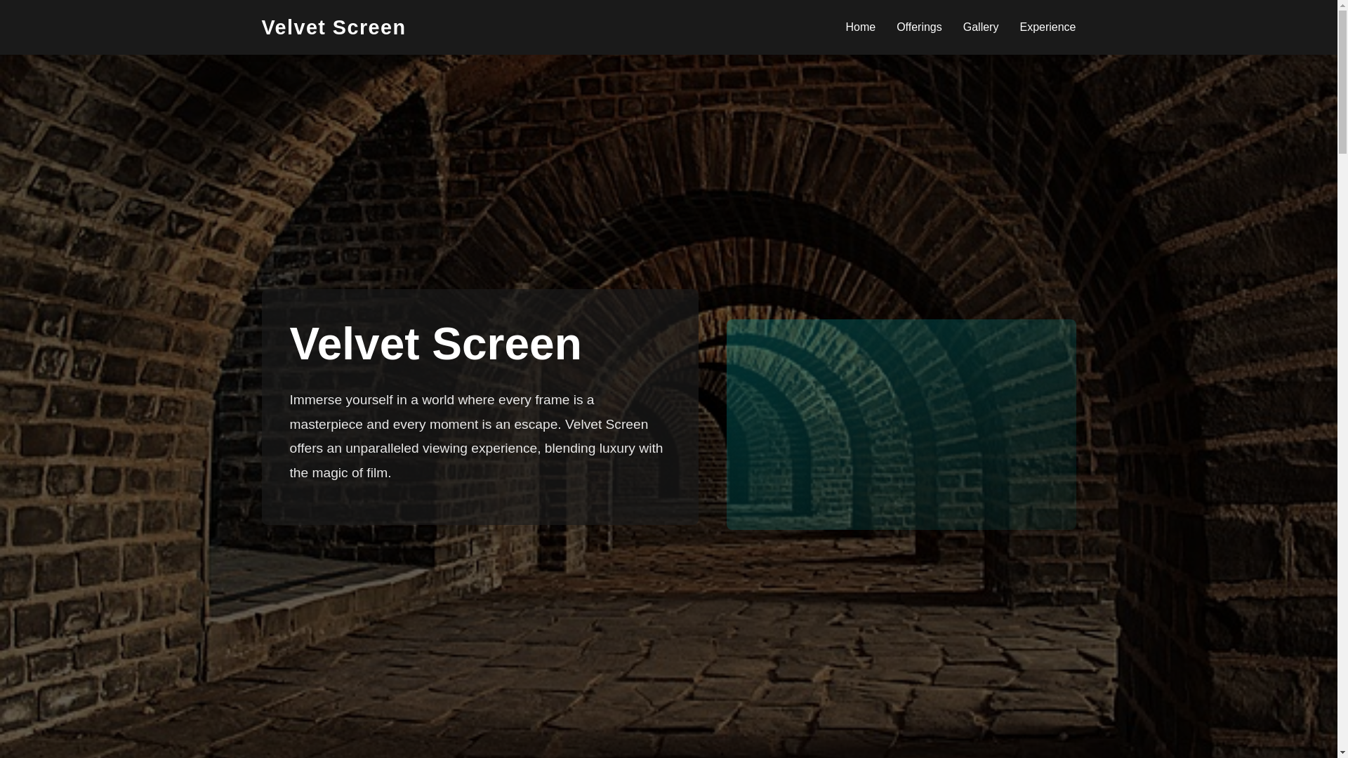 website screenshot of https://velvetscreen.pages.dev/