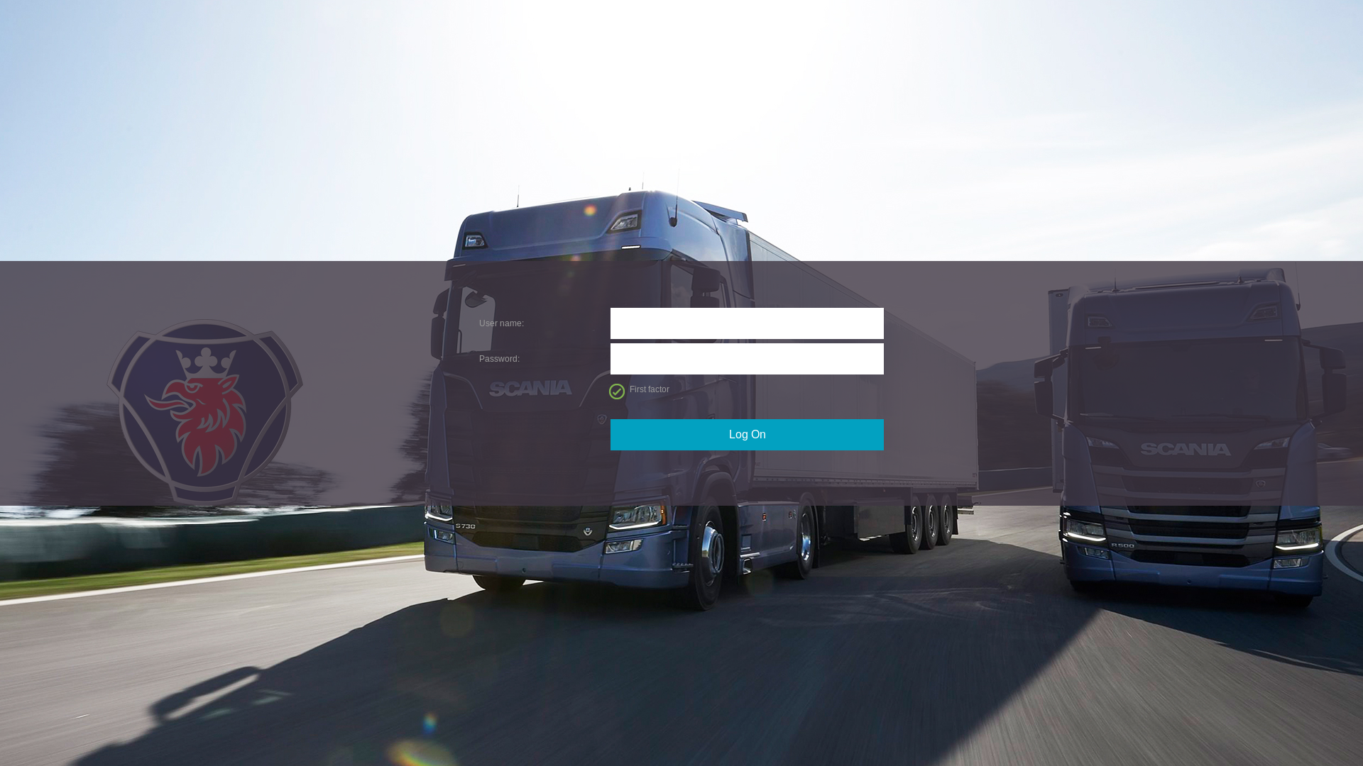 website screenshot of https://portal.scania.de/