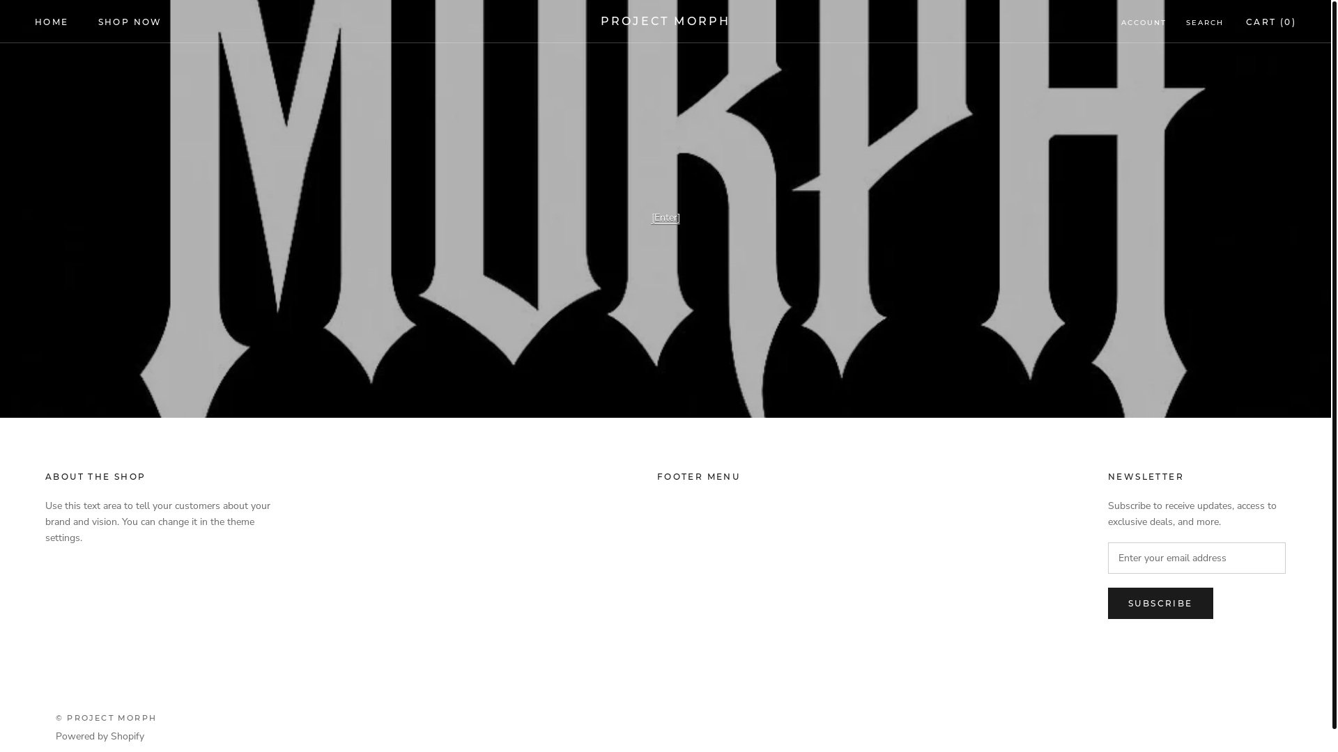website screenshot of https://projectmorph.shop/