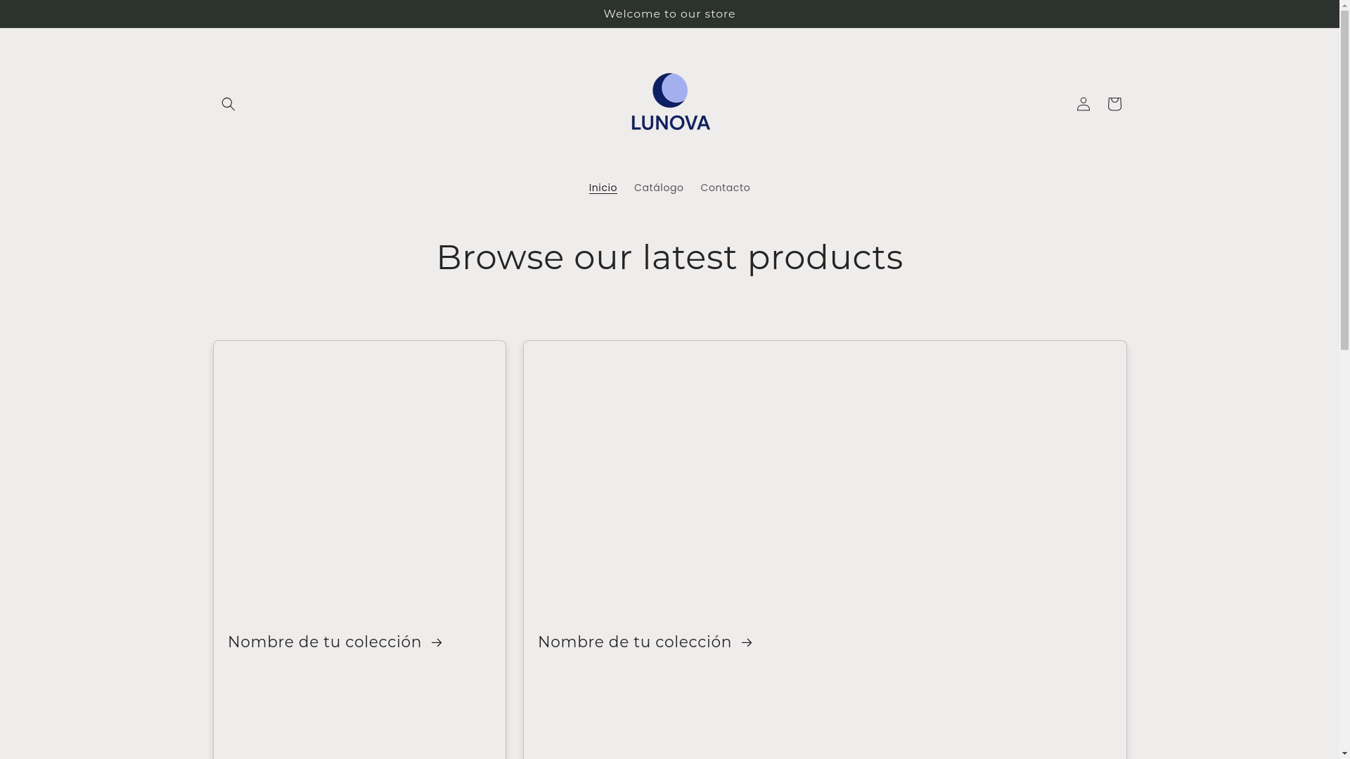 website screenshot of https://lunova.uno/