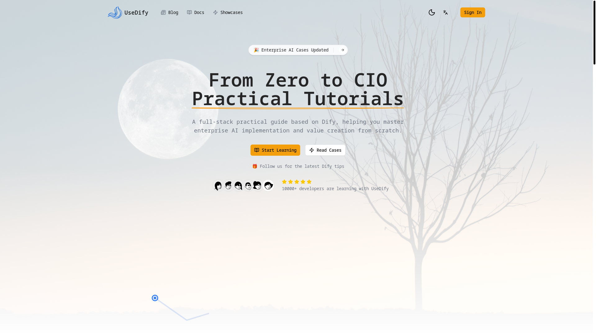 website screenshot of https://usedify.app