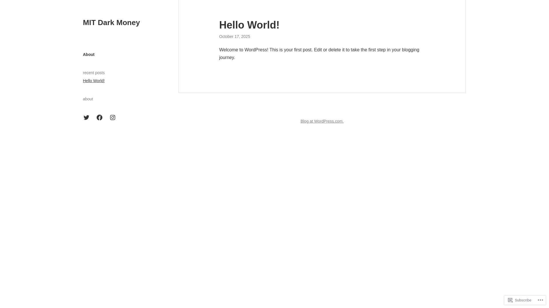 website screenshot of https://mitdarkmoney.com/