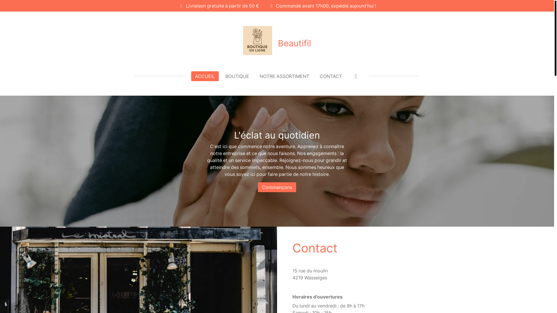website screenshot of https://beautifil.online/