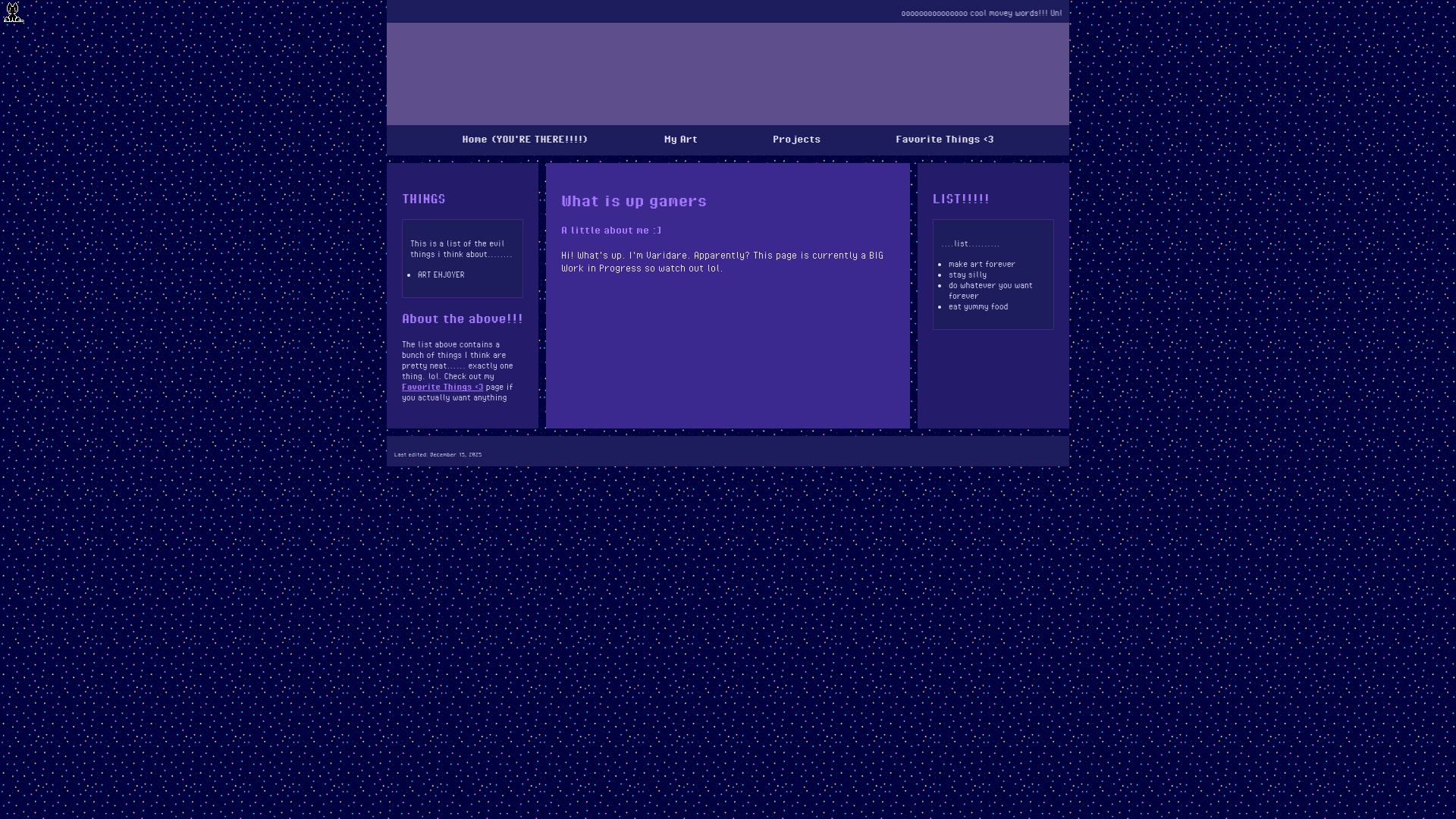 website screenshot of https://varidare.com/