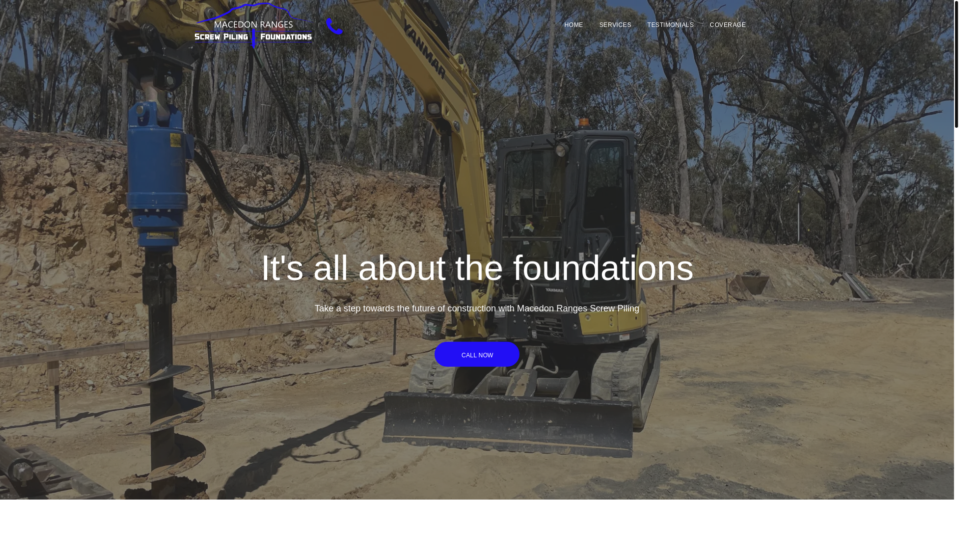 website screenshot of https://macedonrangesscrewpiling.pages.dev/