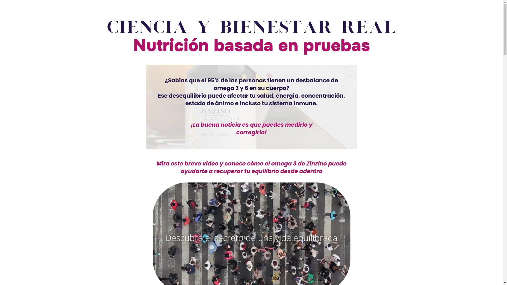 website screenshot of https://cienciaywellness.com/