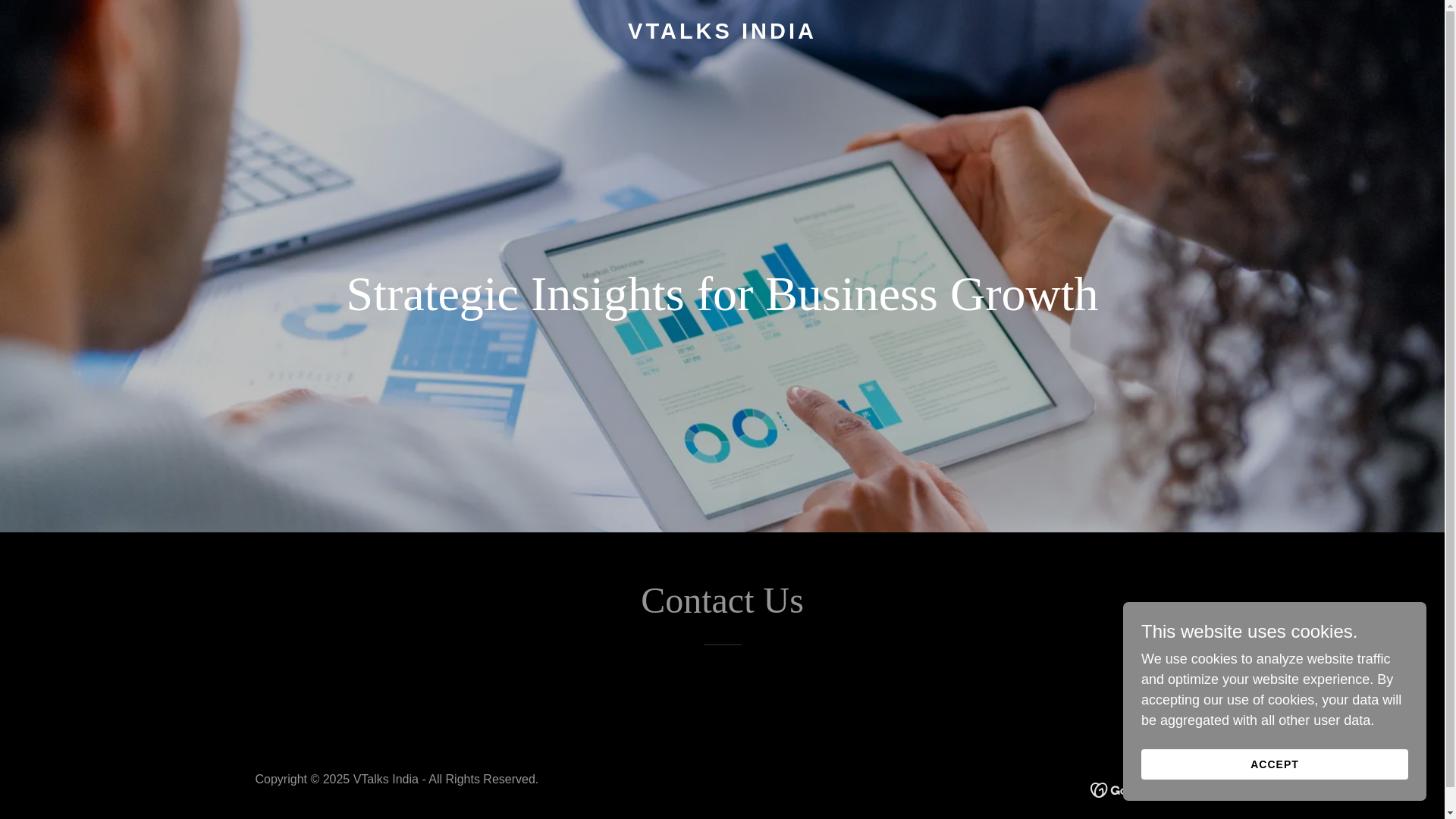 website screenshot of https://vtalksindia.in/