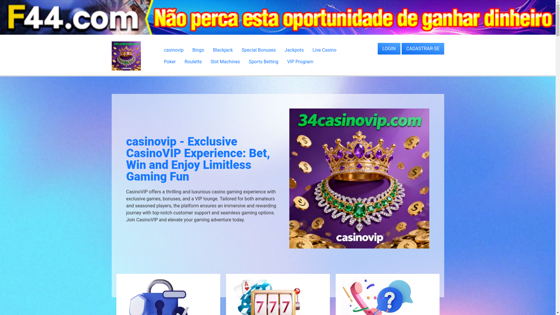 website screenshot of https://34casinovip.com/