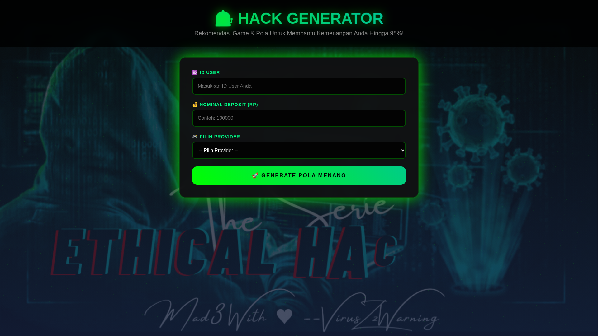 website screenshot of https://generatorhackampuh.pages.dev/