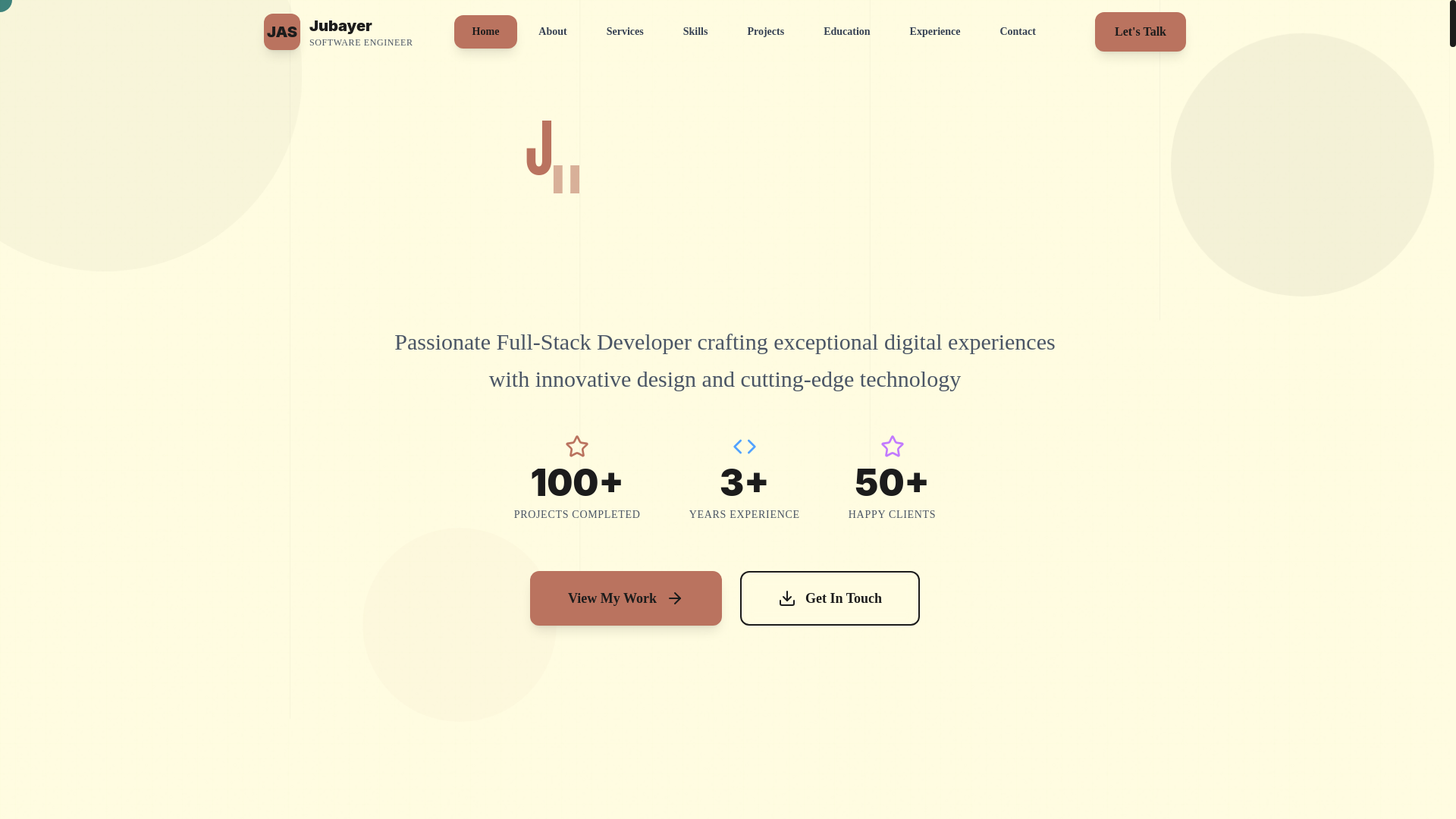 website screenshot of https://jubayerahmmodshuvo.software/