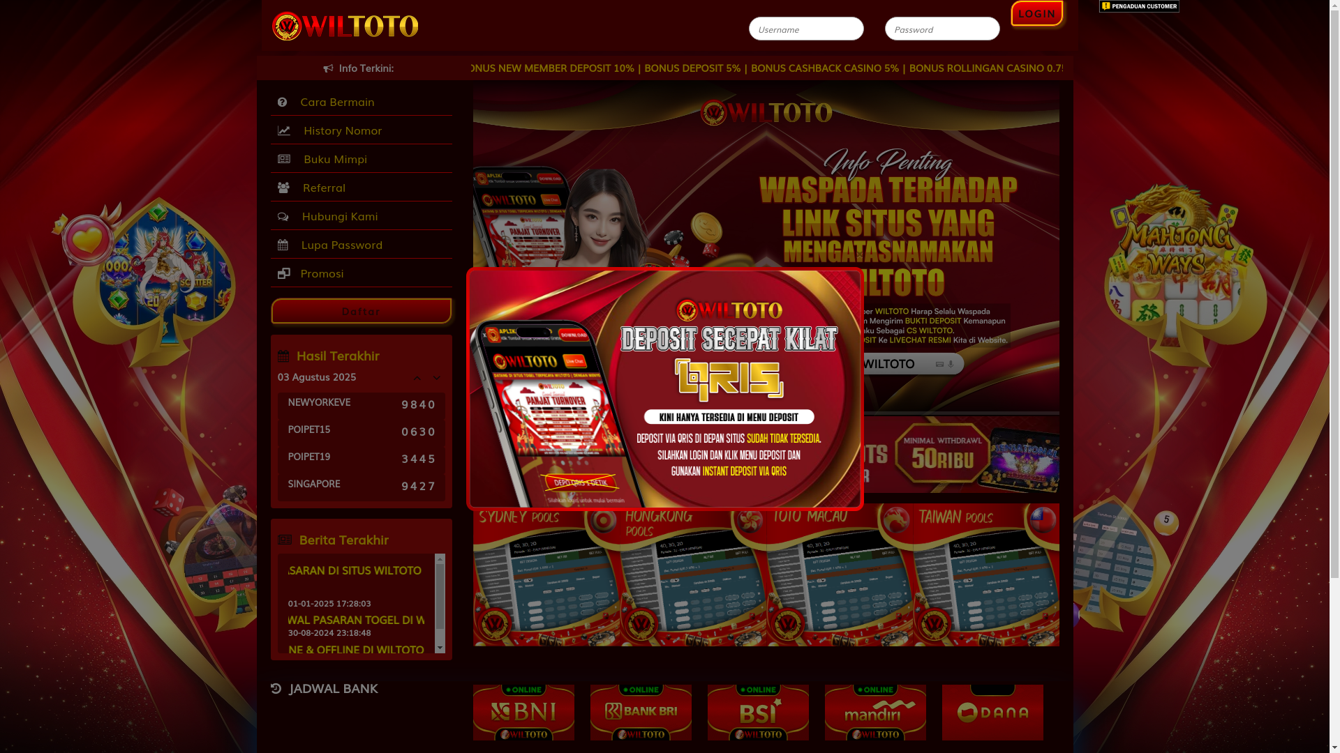 website screenshot of https://wiljamincuan.com/