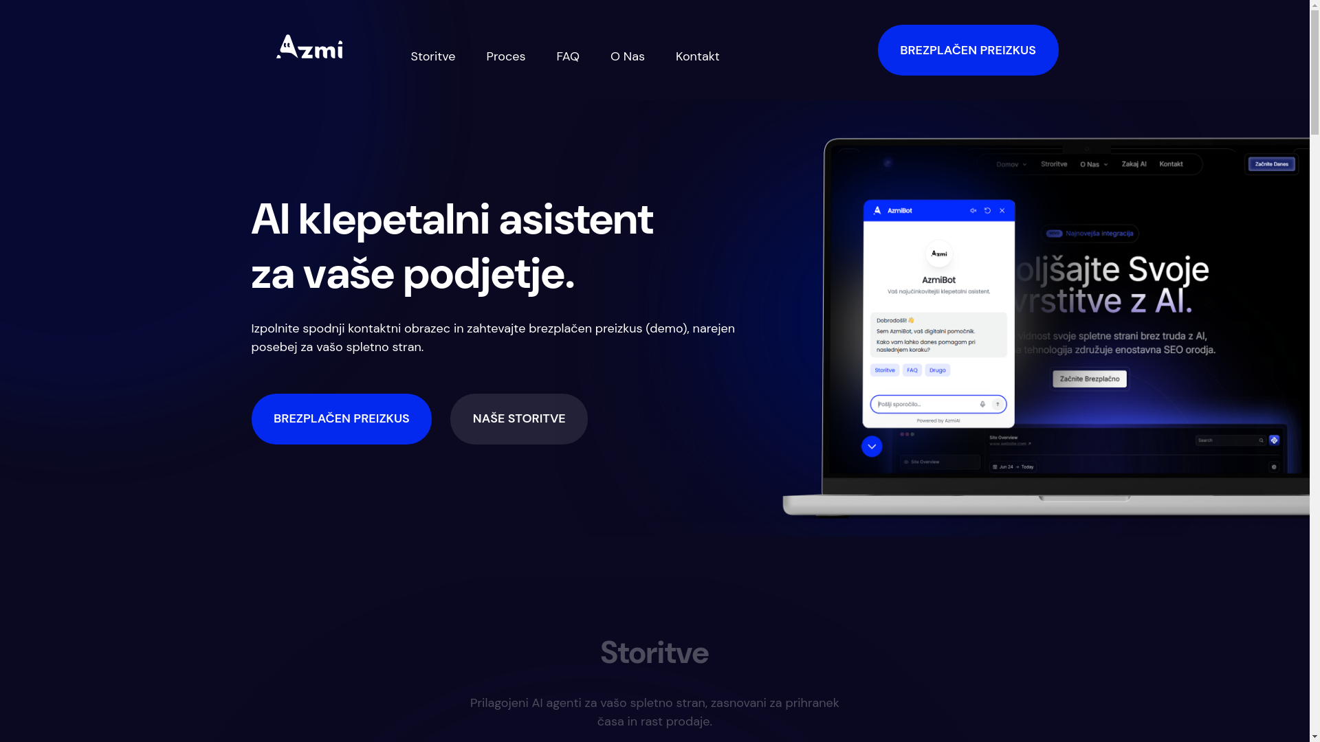 website screenshot of https://azmi-ai1.pages.dev/