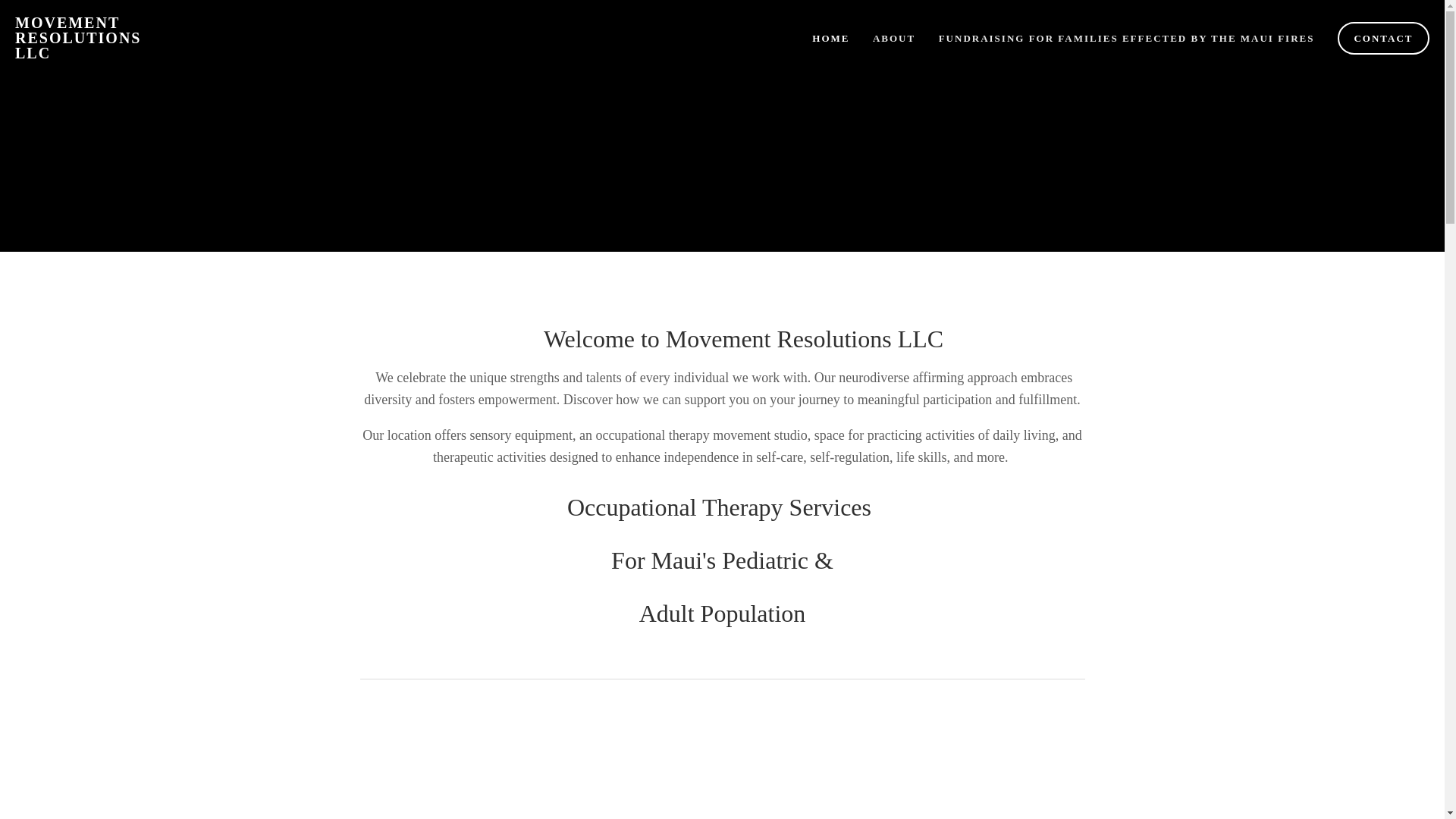 website screenshot of https://occupationaltherapymaui.com/