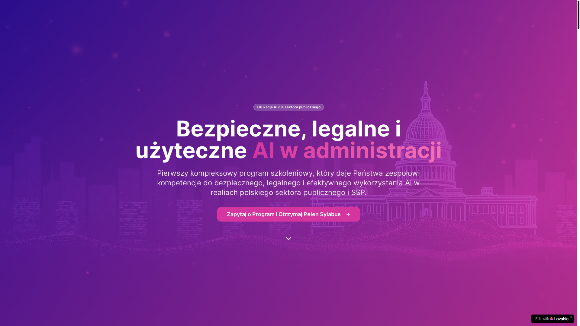 website screenshot of https://bezpieczneai.com/