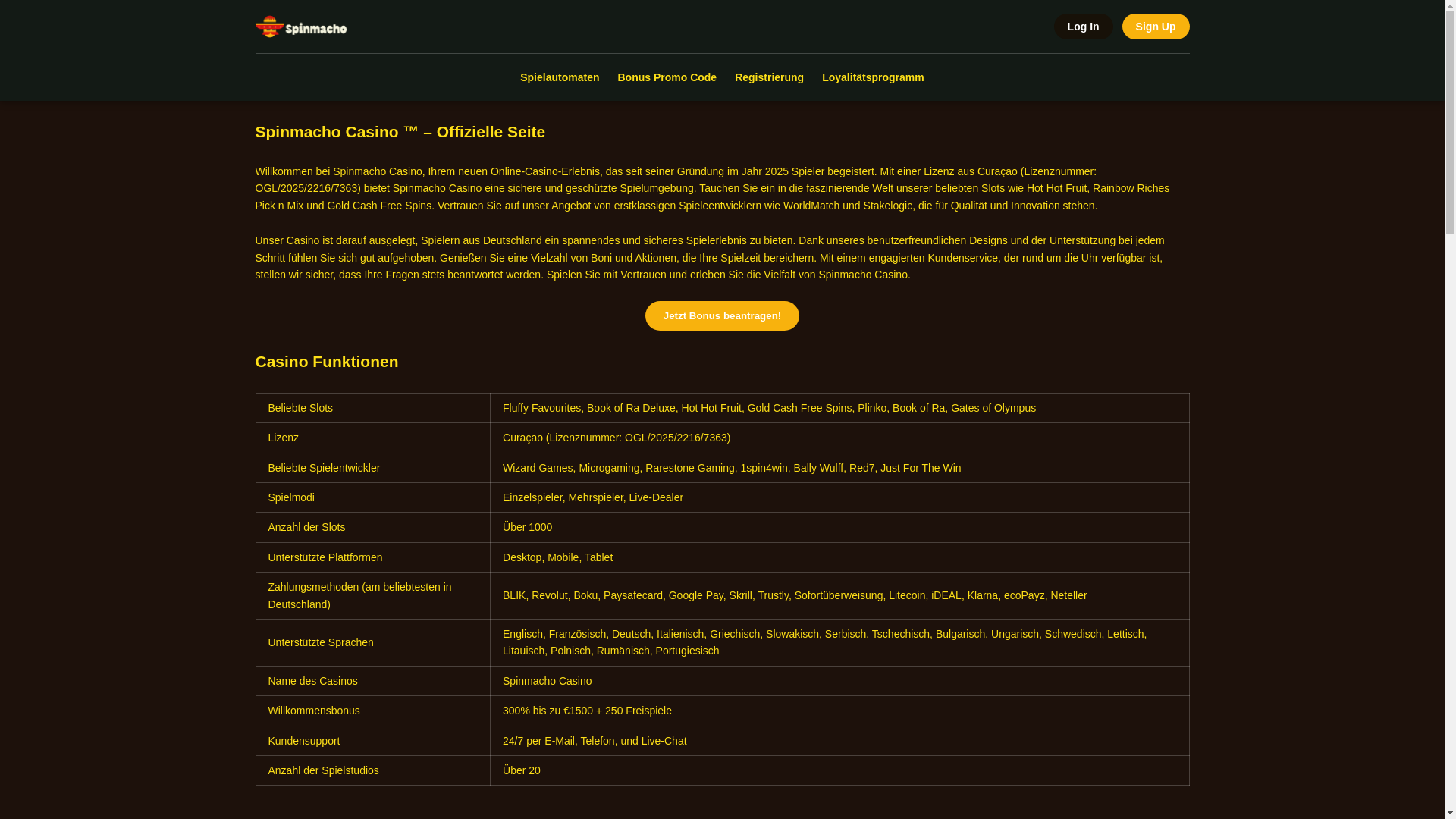 website screenshot of https://spinmachocasino-com-de.pages.dev/