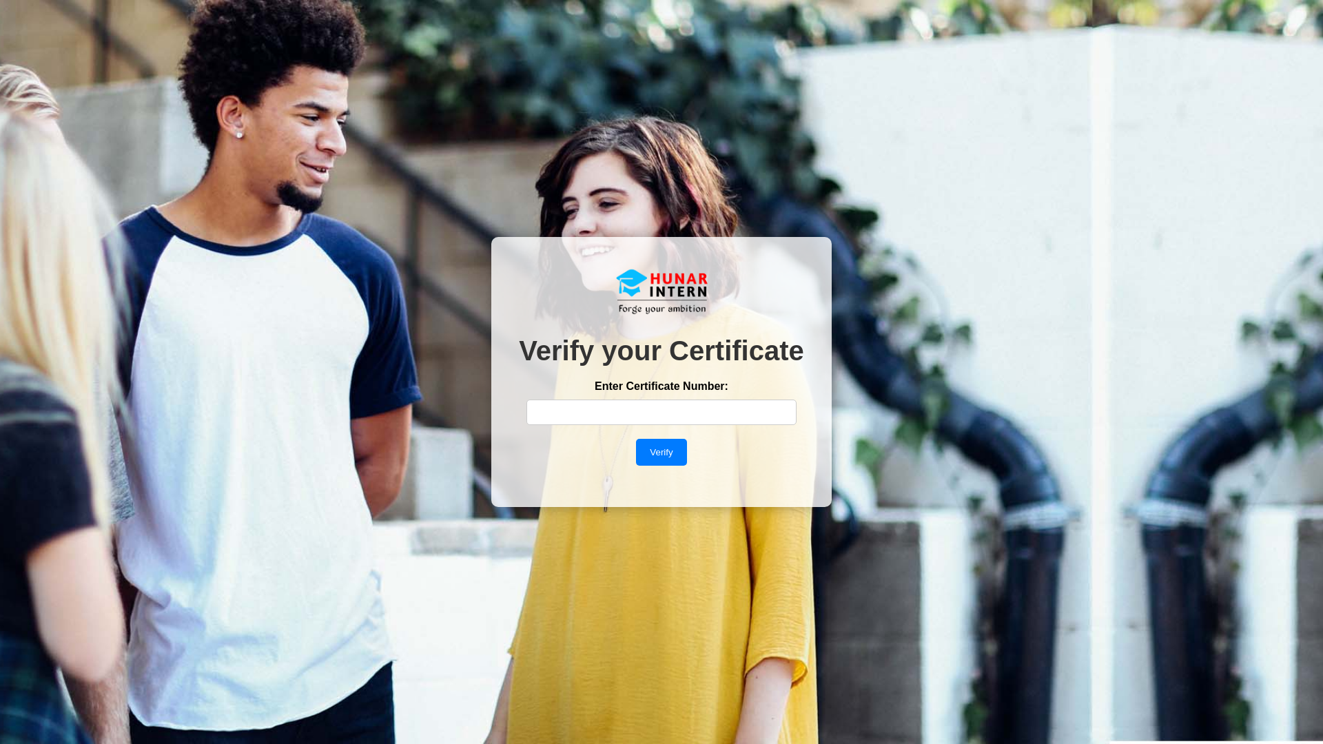 website screenshot of https://hunarinternverify.pages.dev/