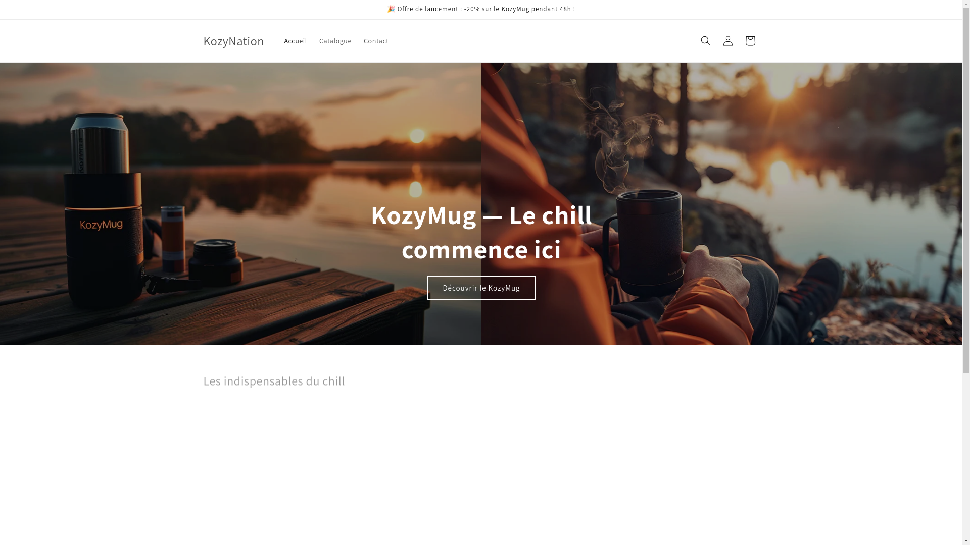website screenshot of https://kozynation.fr/