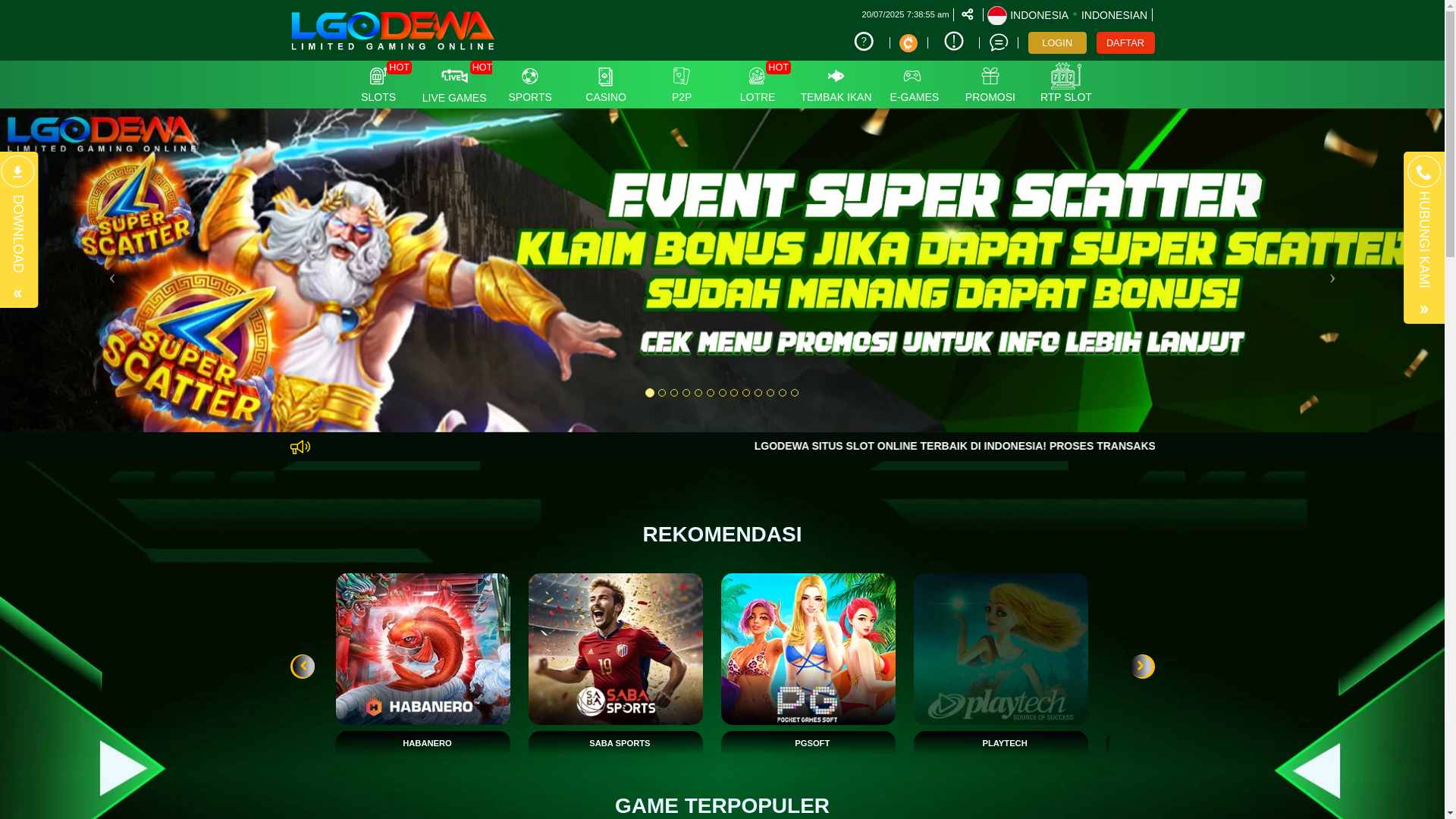 website screenshot of https://lgodewawin.xyz/