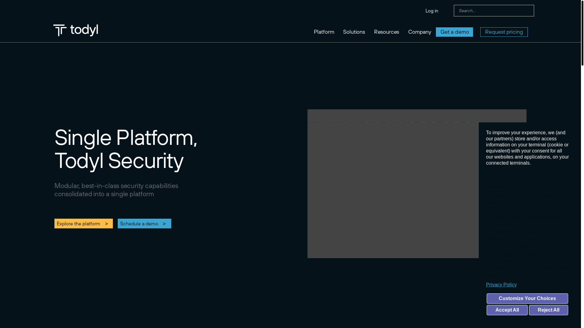 website screenshot of https://todyl.com/
