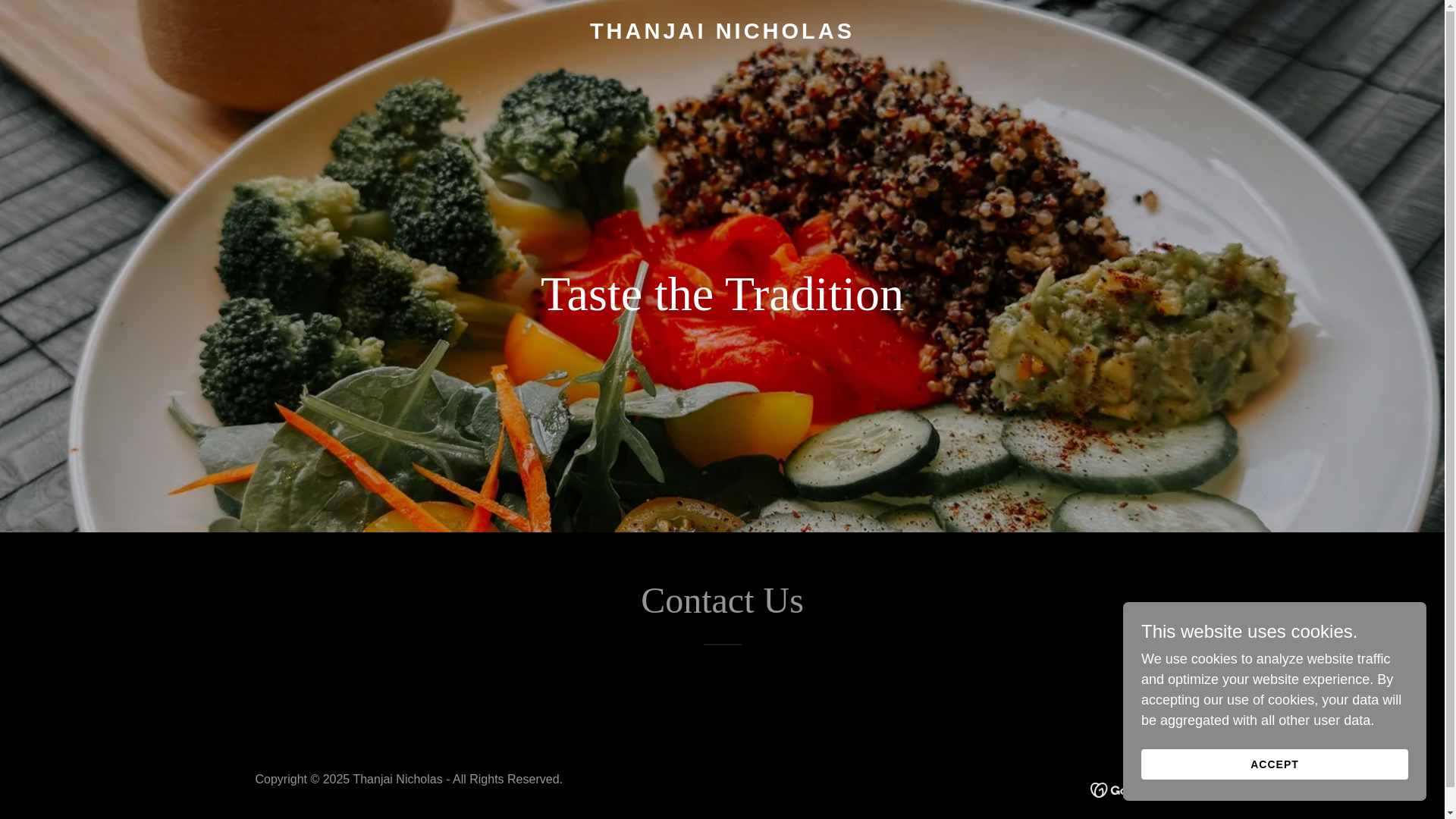 website screenshot of https://thanjaicholas.com/