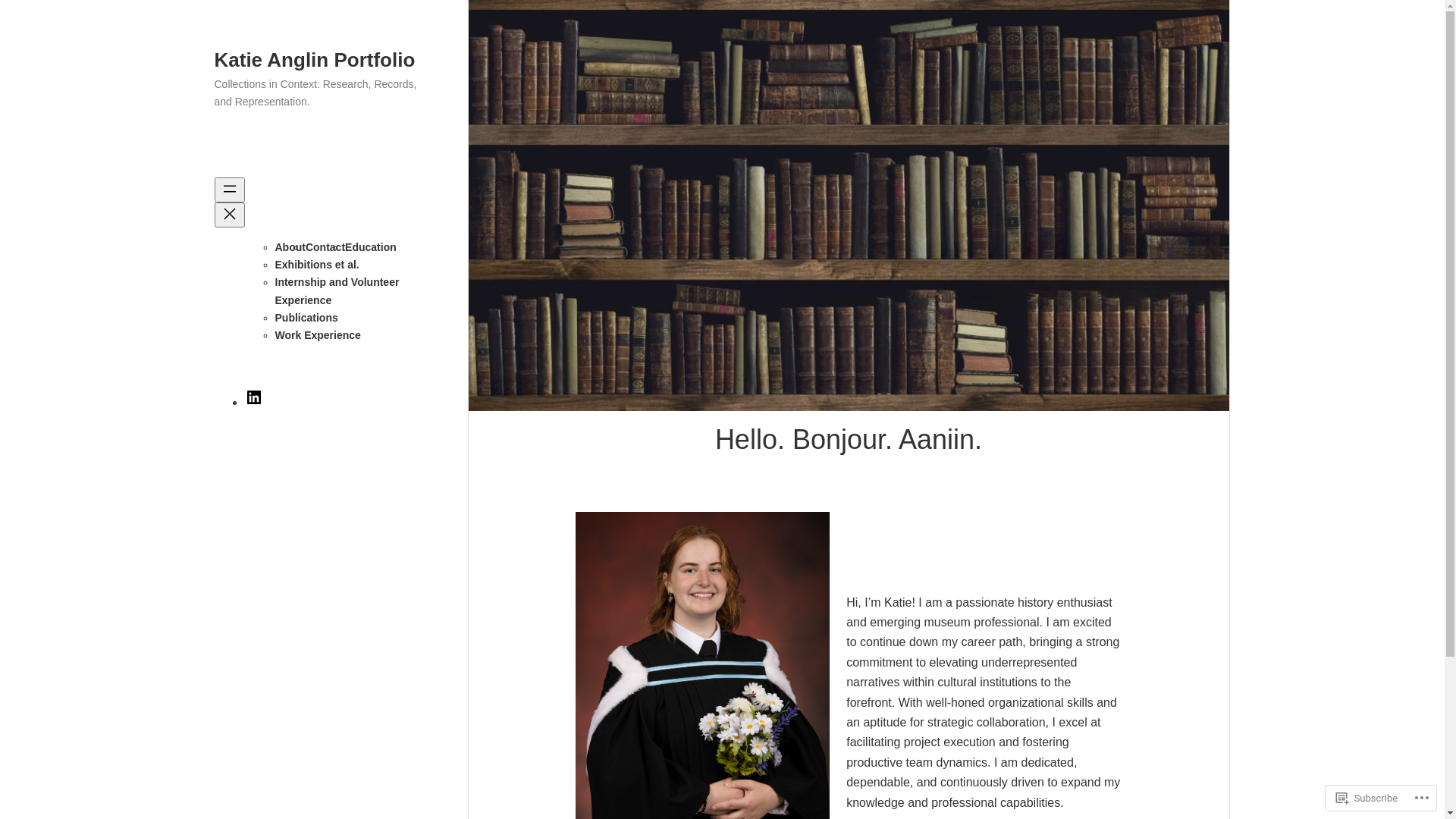website screenshot of https://katieanglin.com/