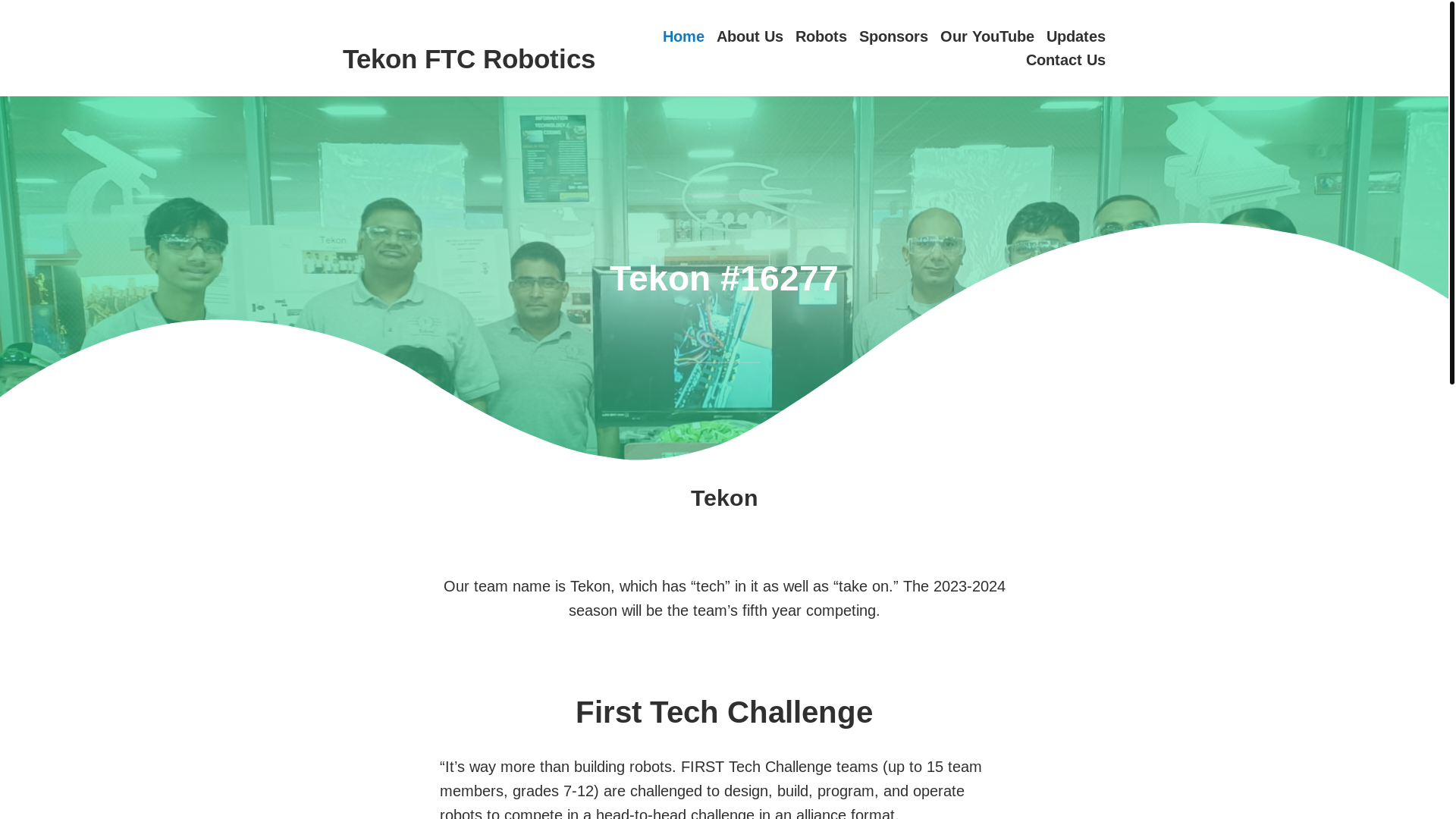 website screenshot of https://tekonrobotics.org/